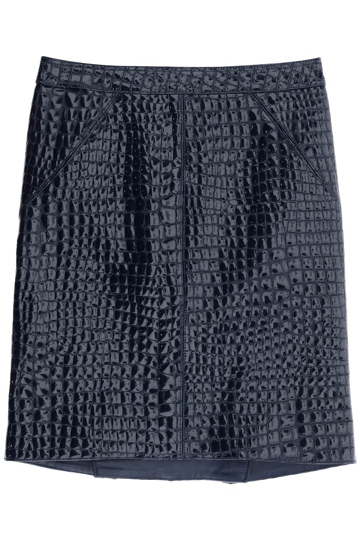 Tom Ford crocodile effect leather skirt image 0