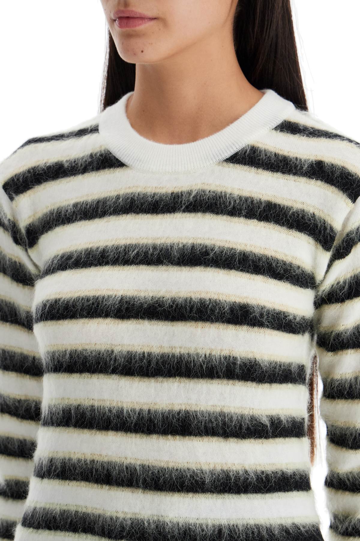 Marni striped crewneck pullover image 3