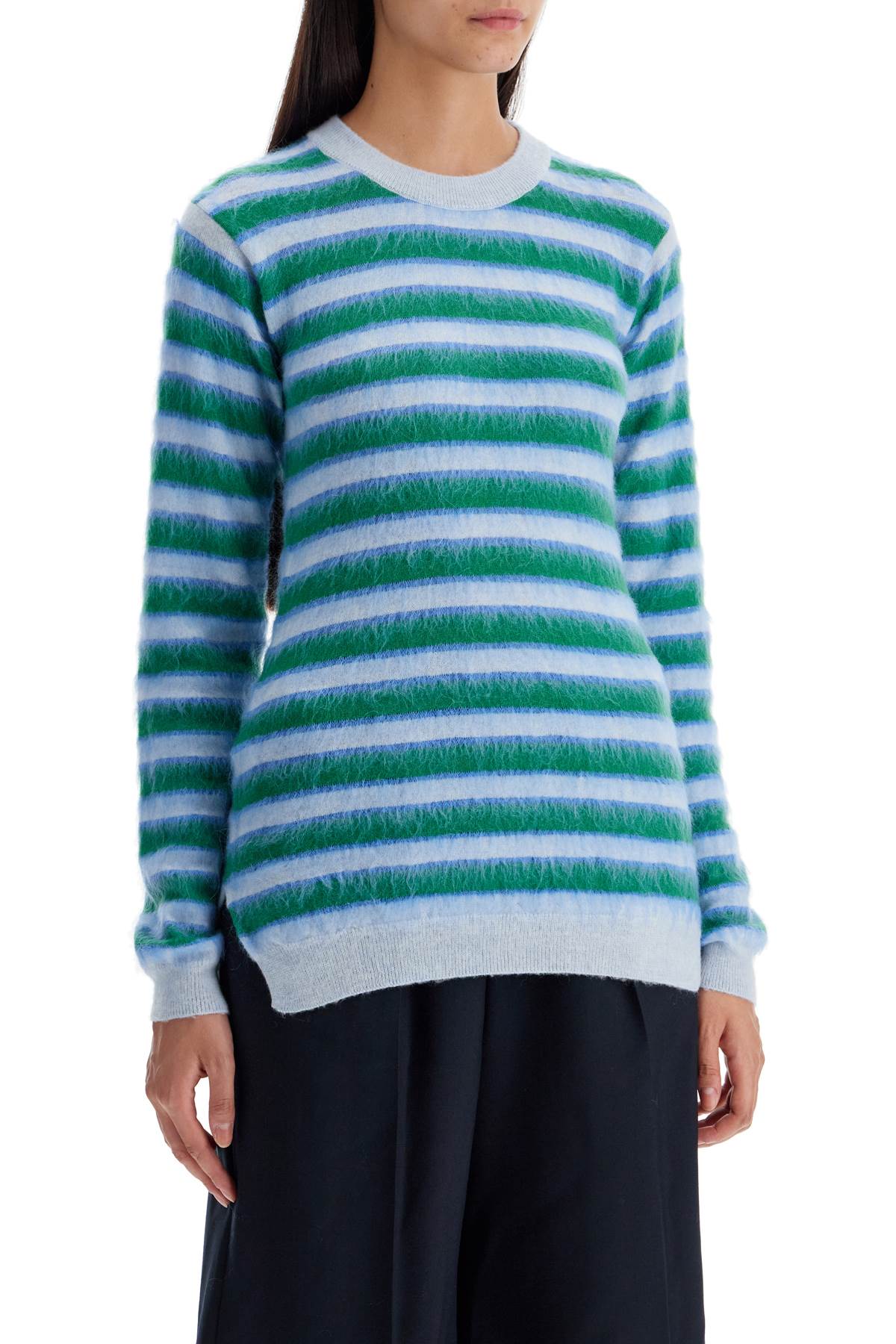 Marni striped crewneck pullover image 1