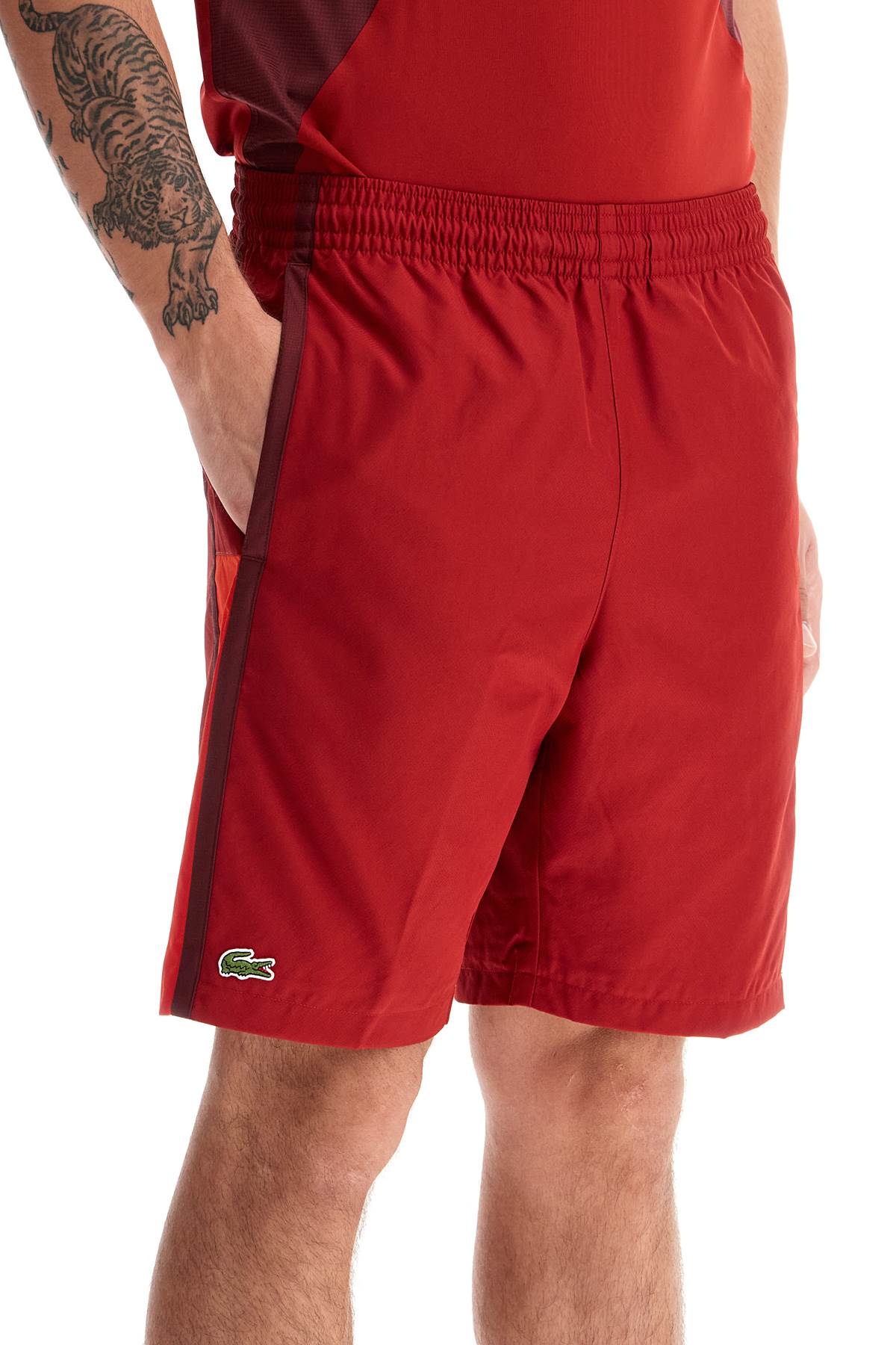 Lacoste Men's Colorblock Diamond Taffeta Bermuda Shorts image 3