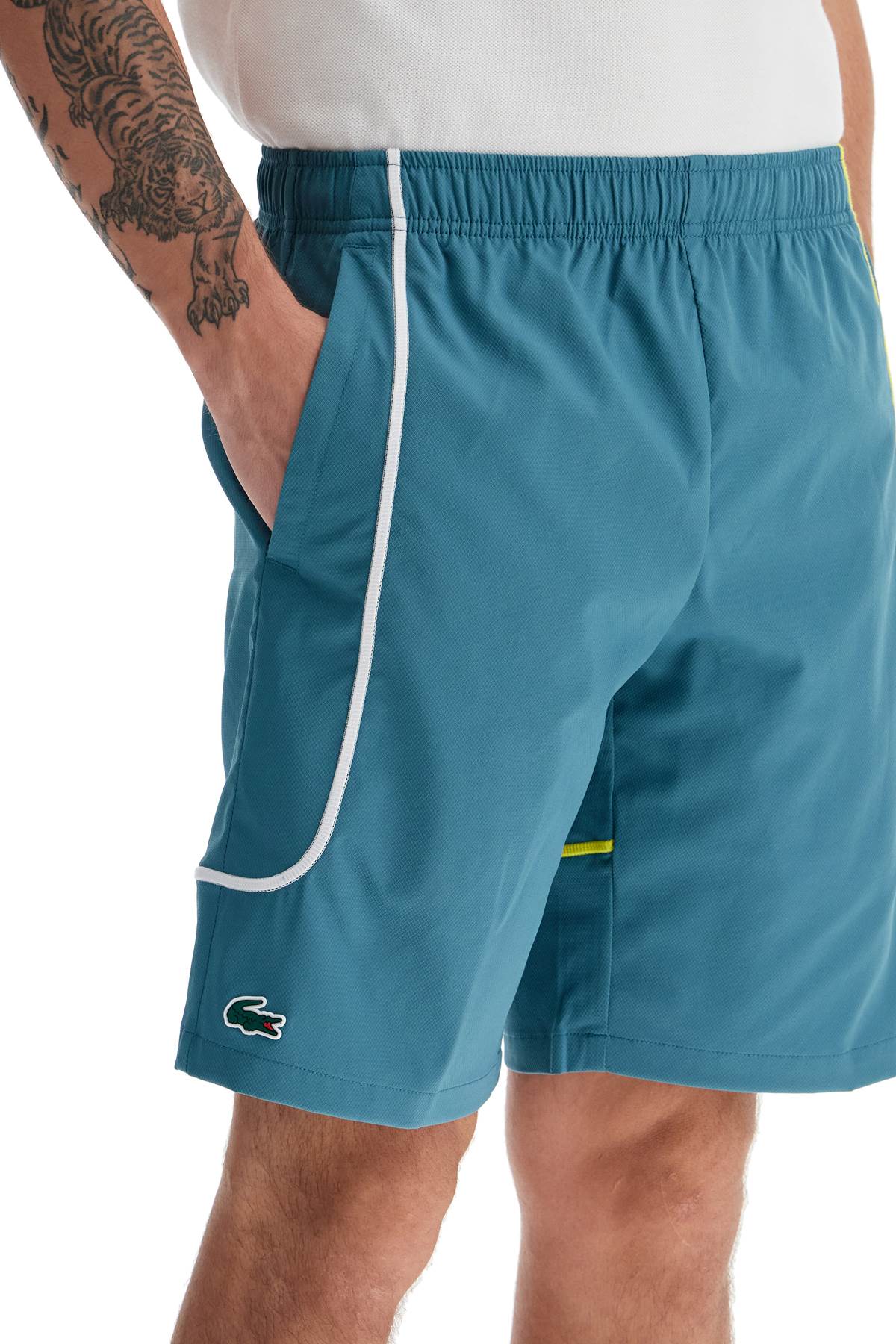 Lacoste Sporty Bermuda Shorts with Contrast Stitching image 3