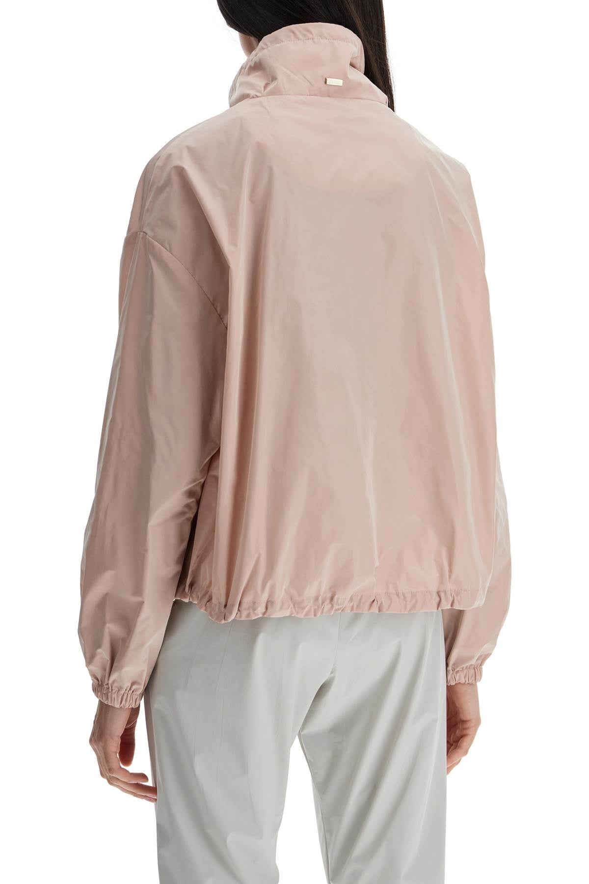 HERNO short pink techno taffeta jacket made in italy image 2