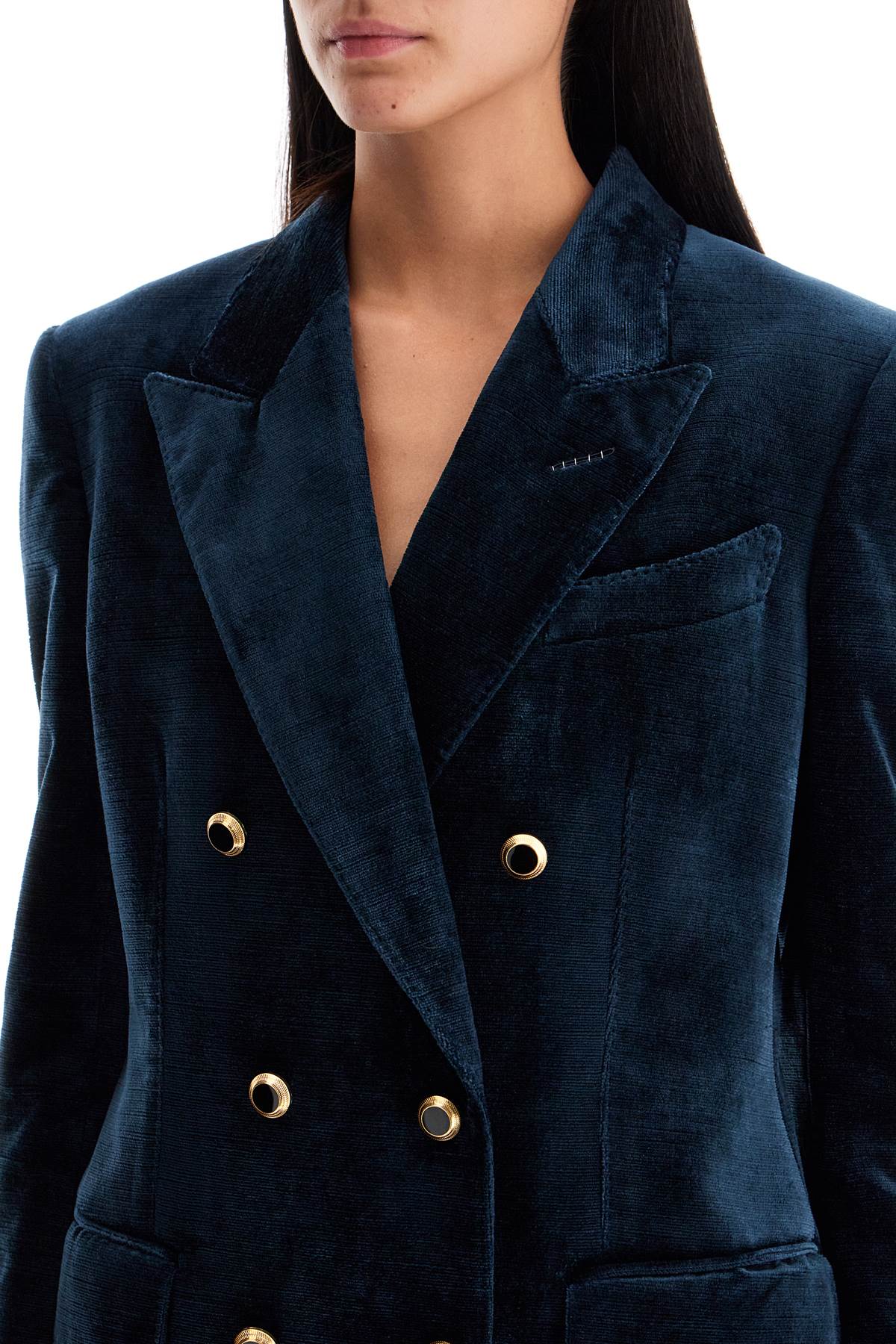 Tom Ford wallis velvet double-breasted jacket image 3