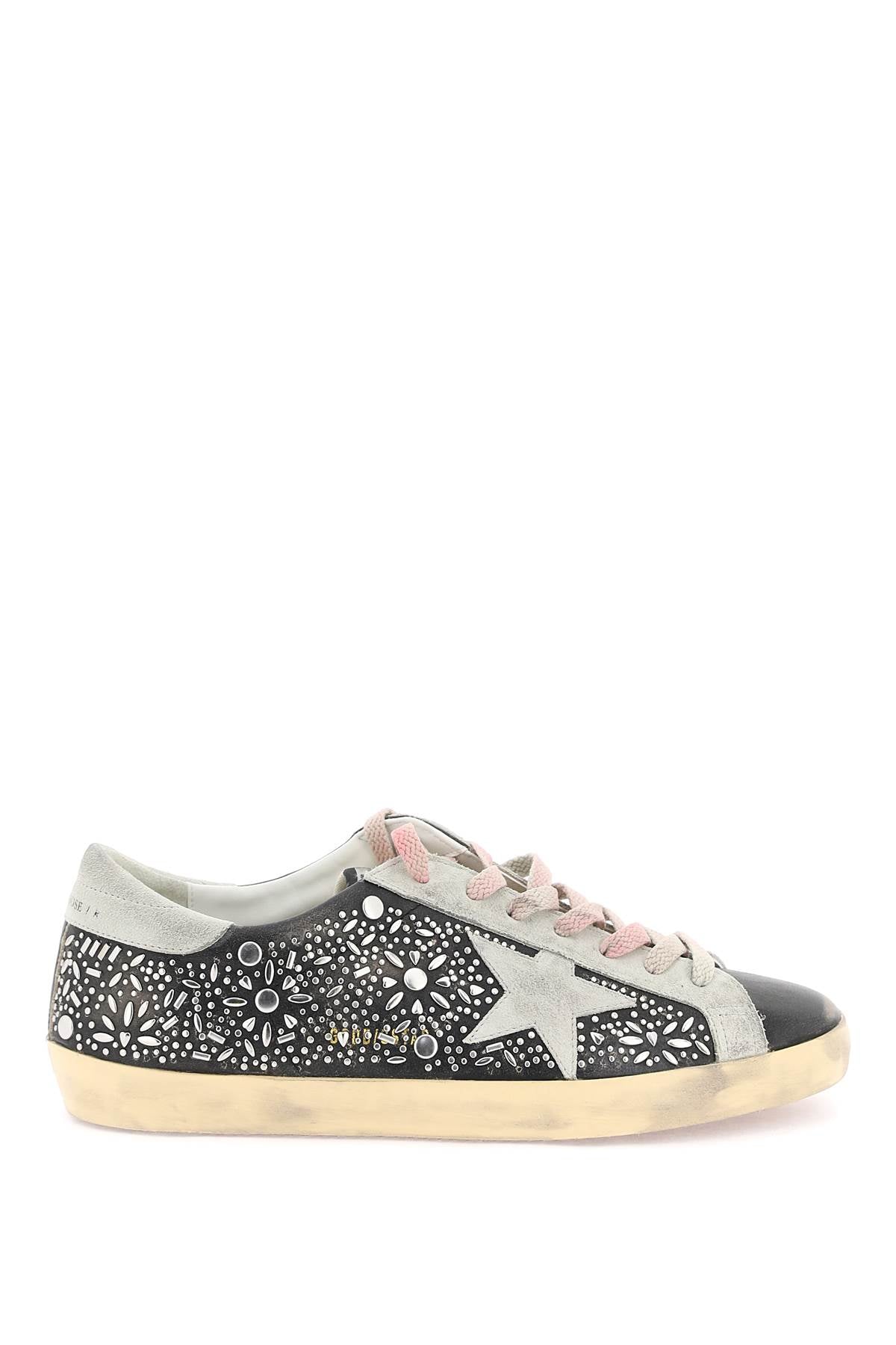 Golden Goose super-star studded sneakers with image 0