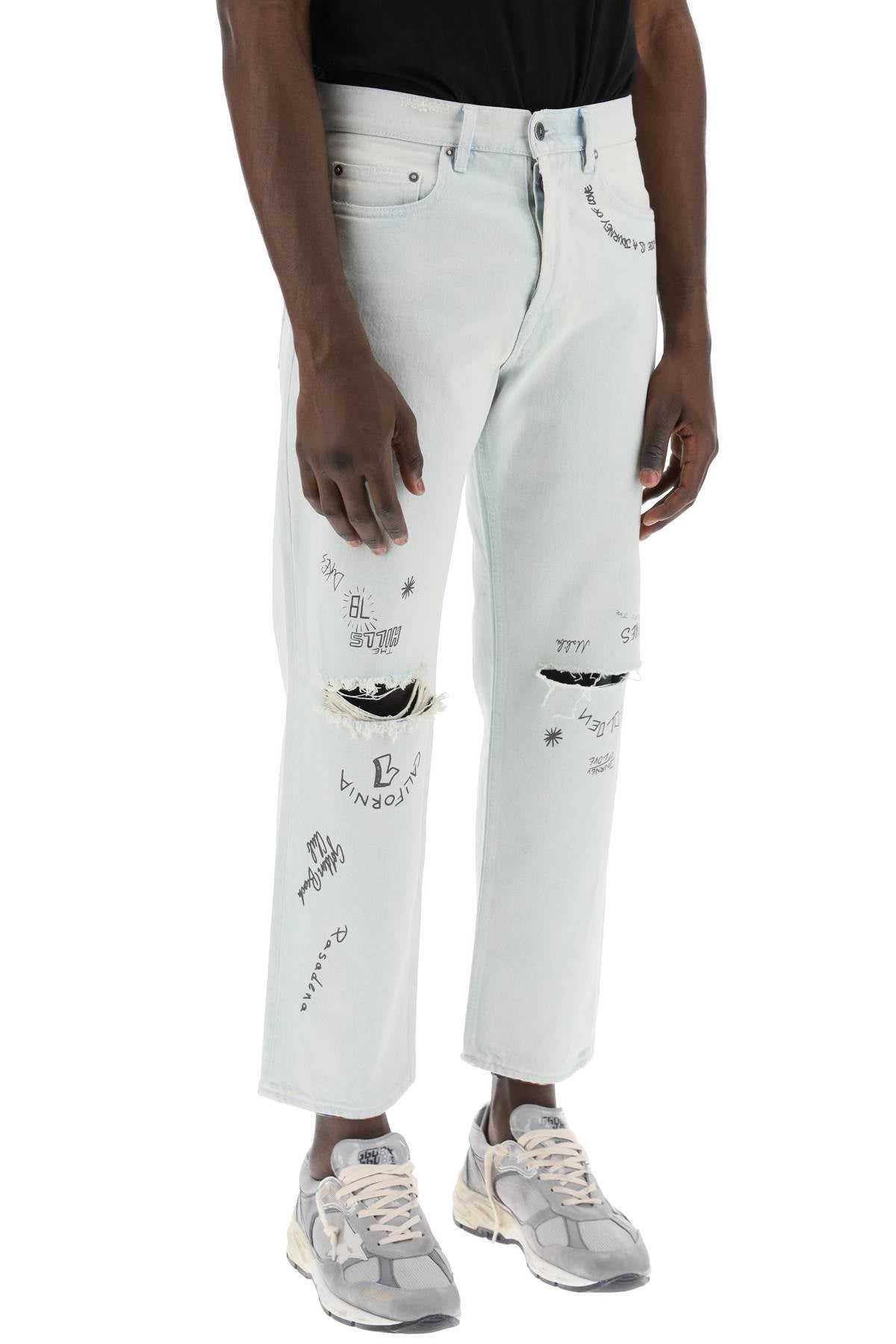 Golden Goose "distressed washed denim jeans with a image 1