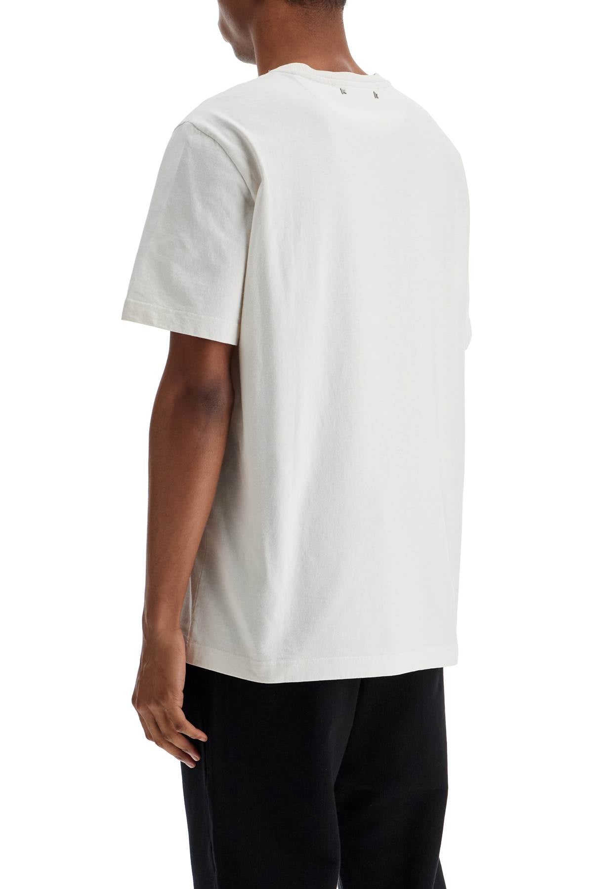 Golden Goose men's organic cotton white t-shirt with printed logo image 2