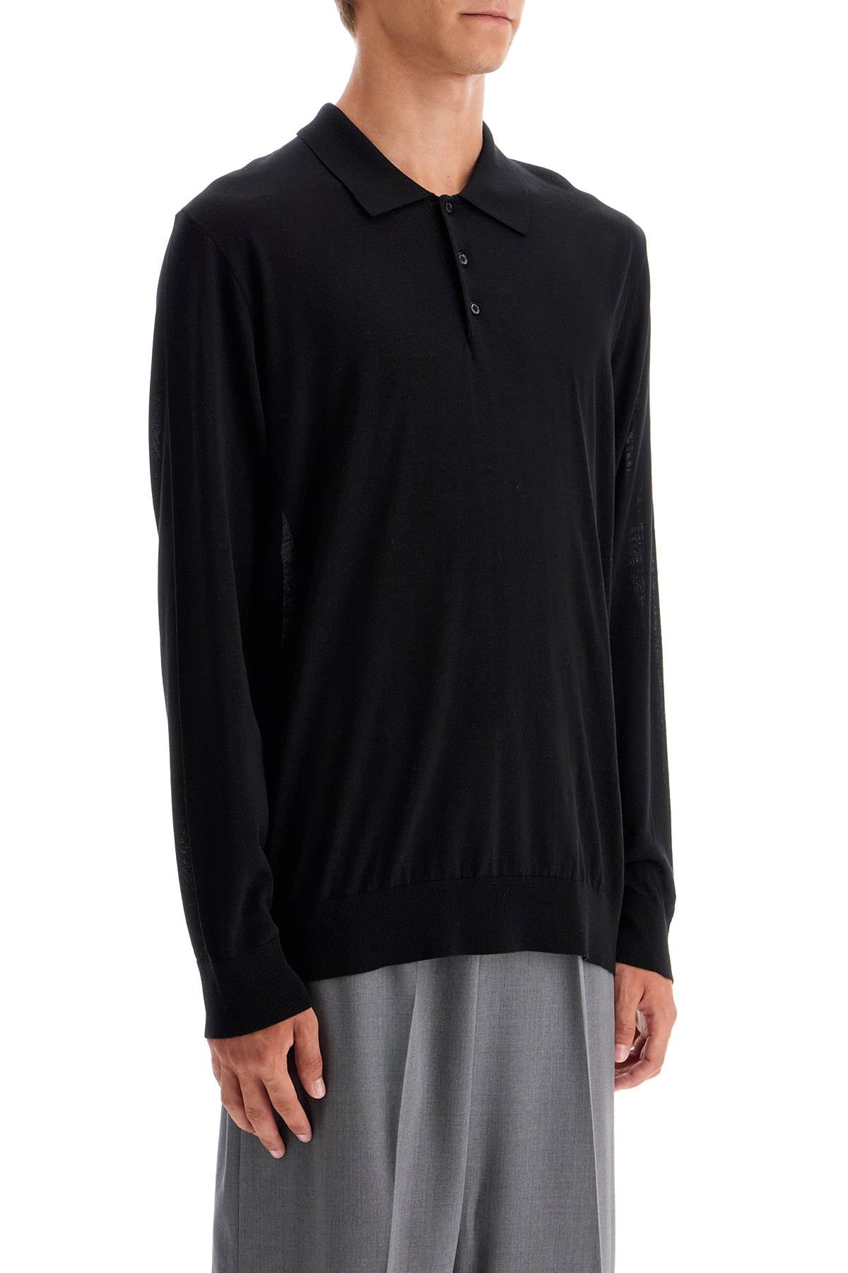 Golden Goose long-sleeved wool polo shirt image 1