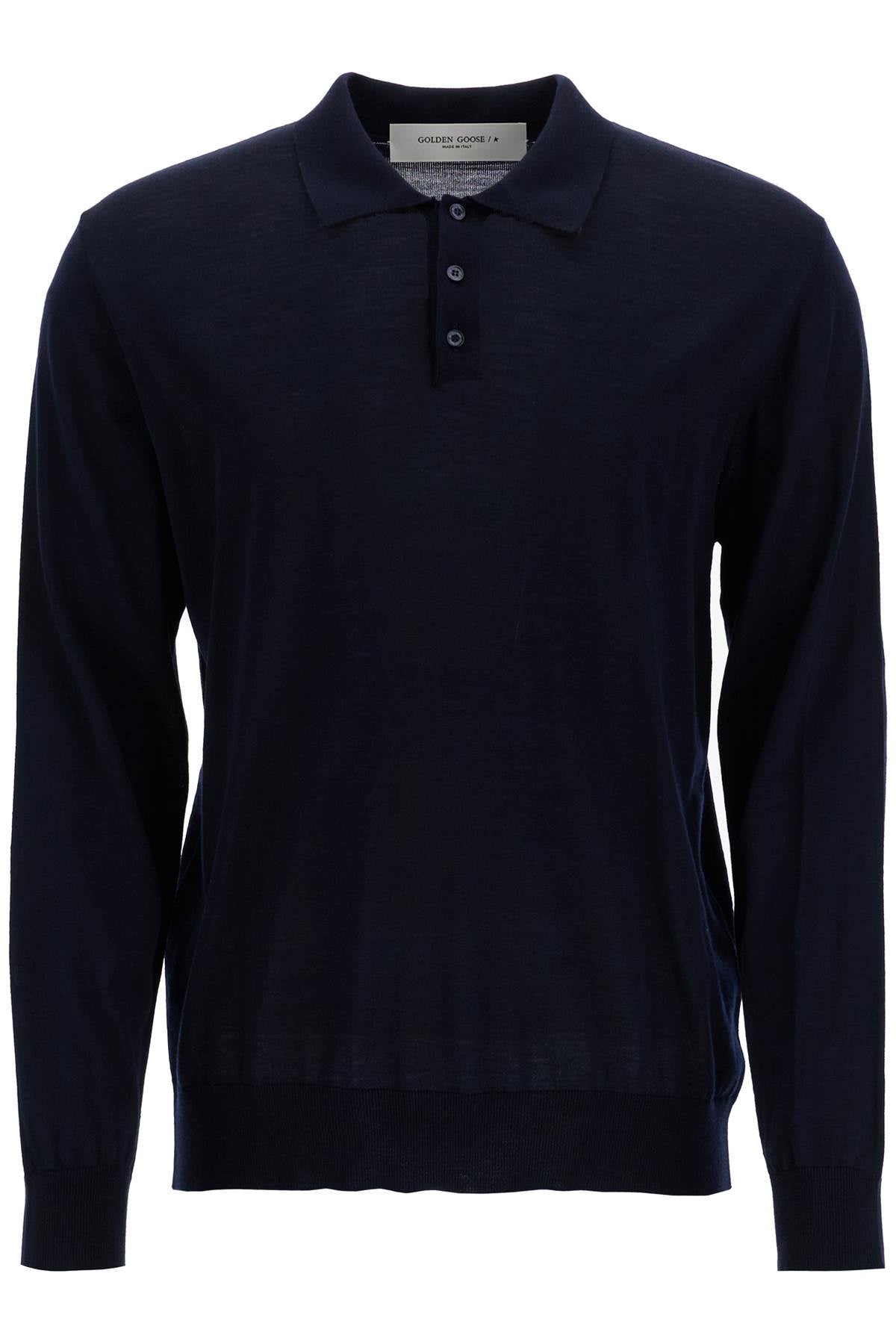 Golden Goose long-sleeved wool polo shirt image 0