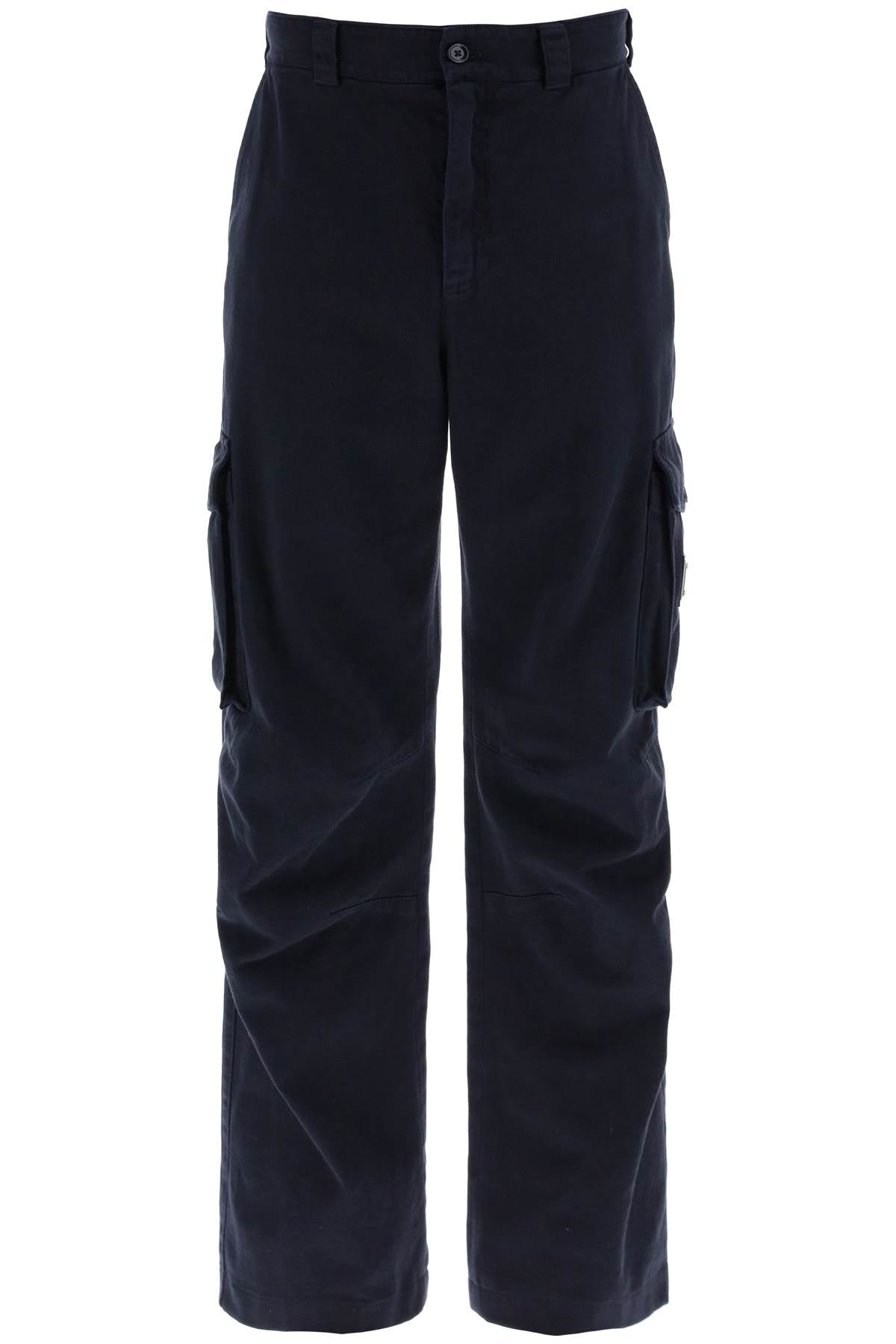 Dolce & Gabbana cargo pants with logo plaque image 0