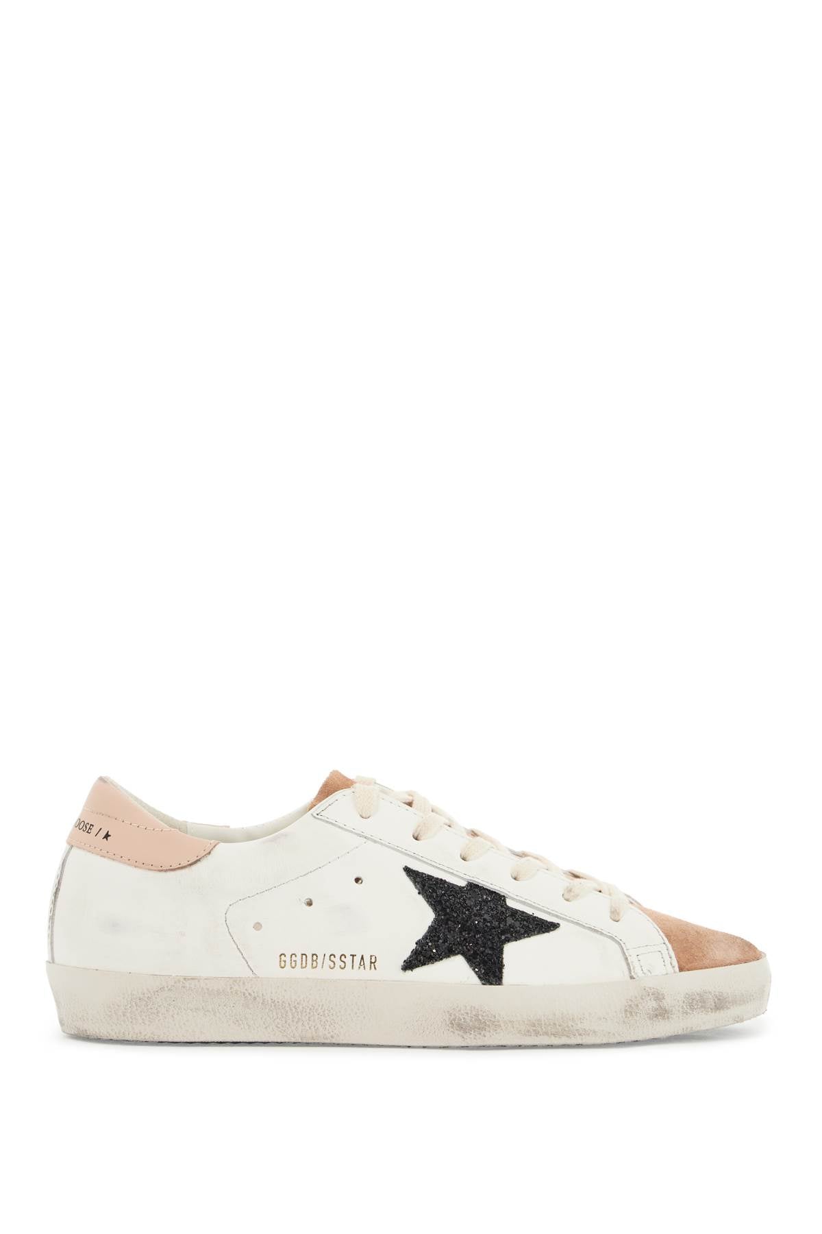 Golden Goose Superstar Sneakers: Vintage Leather & Glittery Star image 0