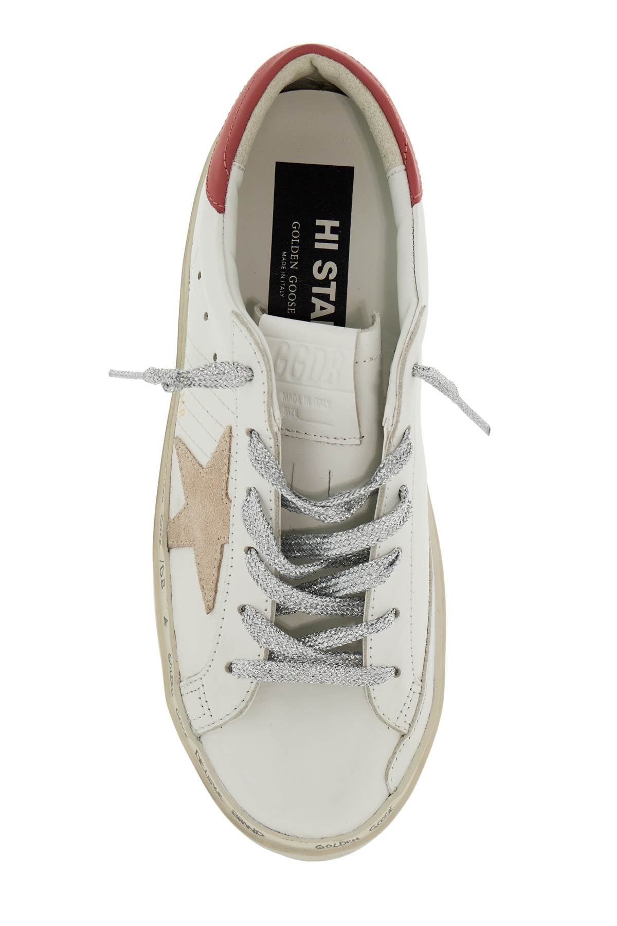 Golden Goose Hi Star Classic Leather Sneakers with Suede Star image 1