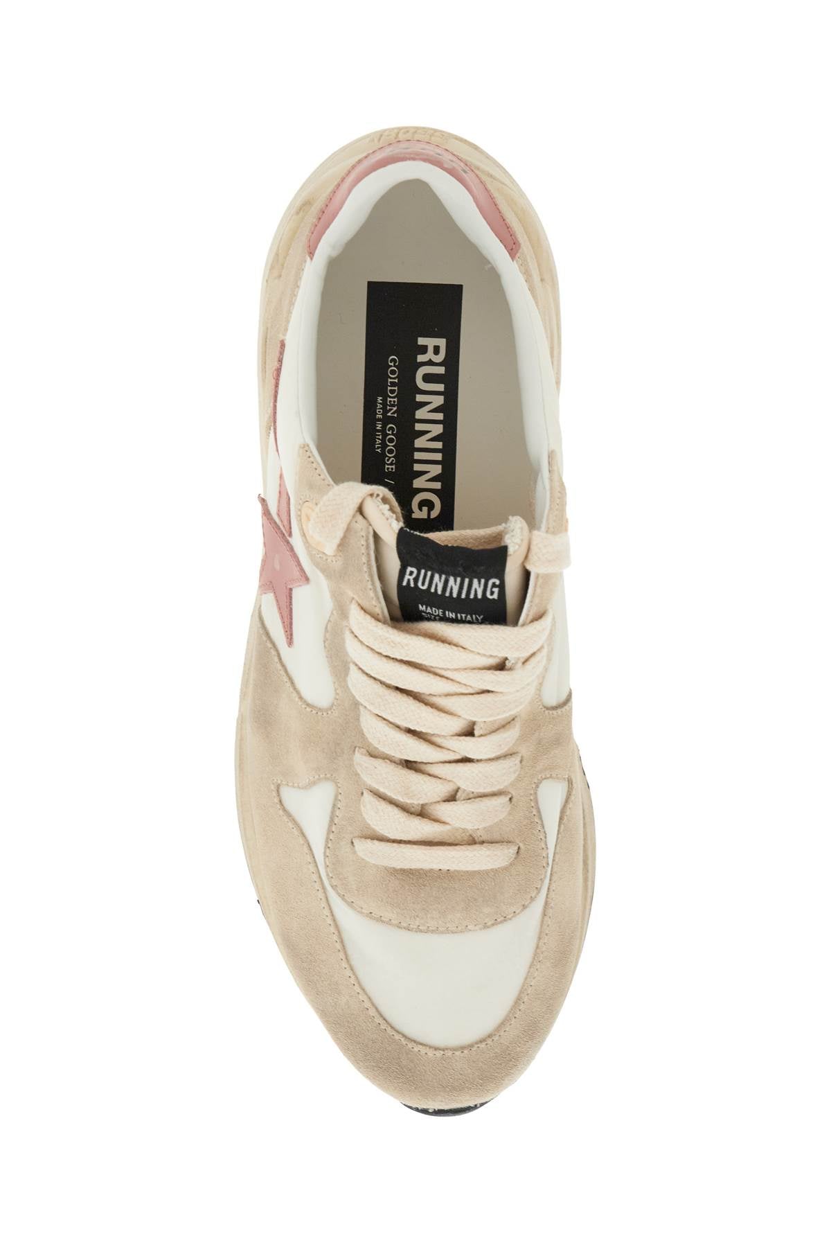 Golden Goose Running Sole Nylon and Suede Sneakers with Star Detail image 1