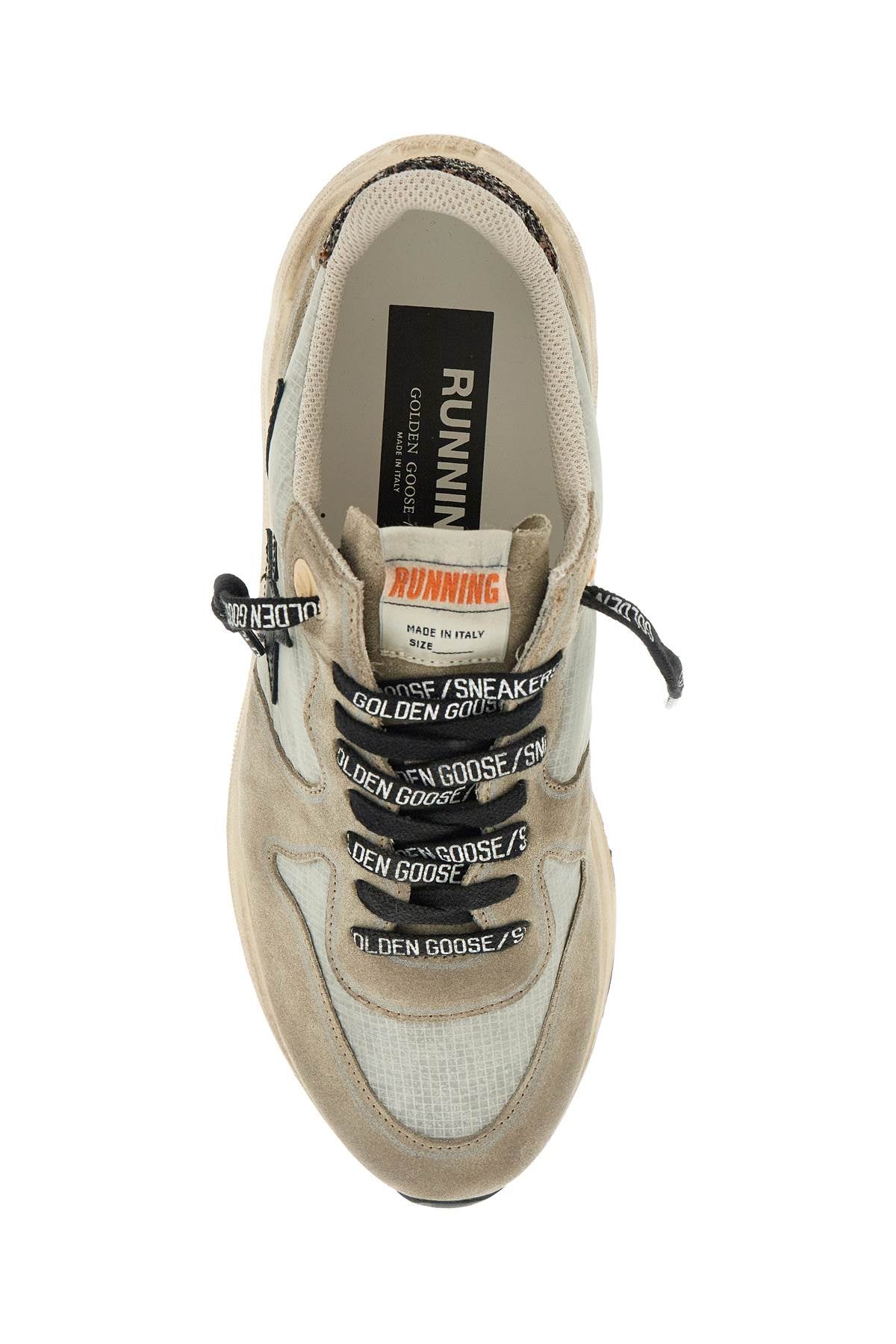 Golden Goose nylon and suede running sneakers with durable sole image 1