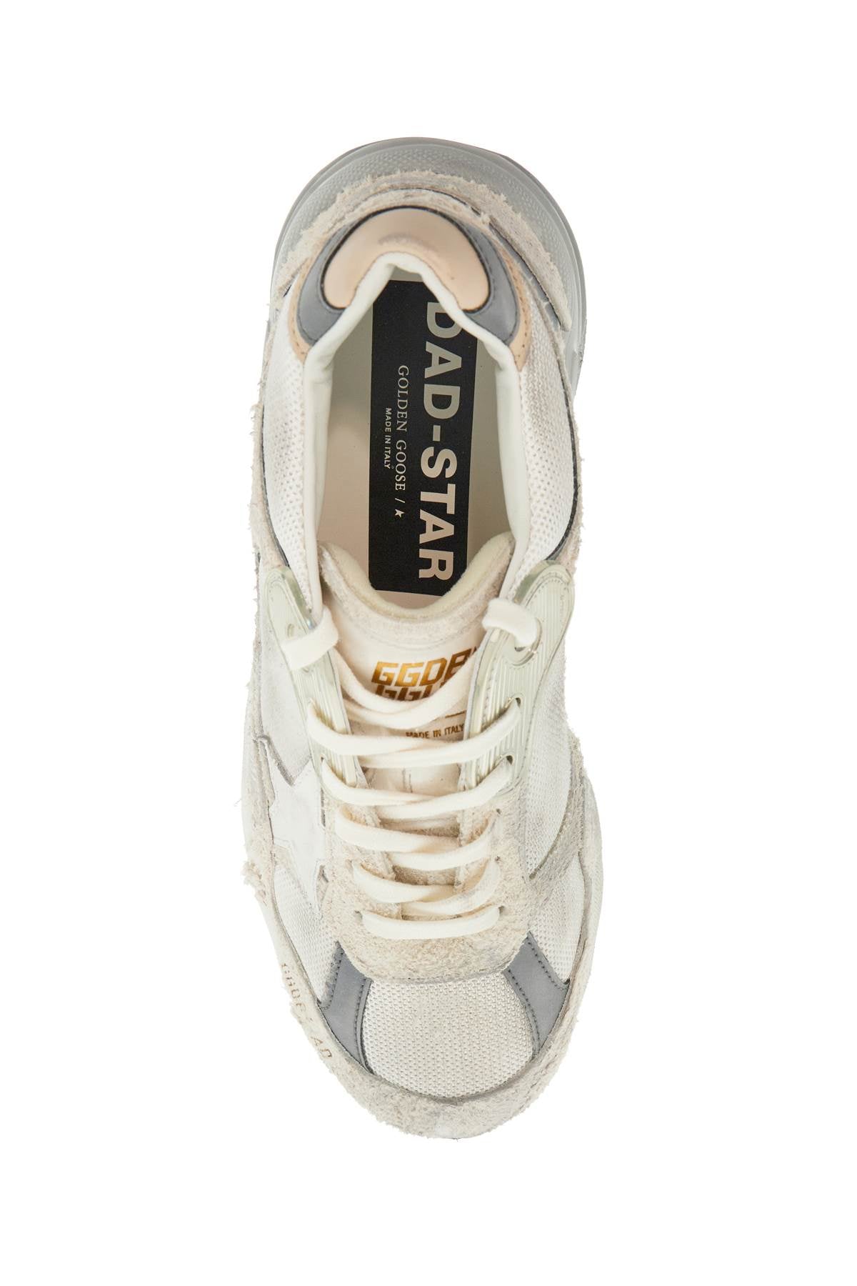 Golden Goose Dad-Star Sneakers: Vintage-Effect Leather and Mesh image 1