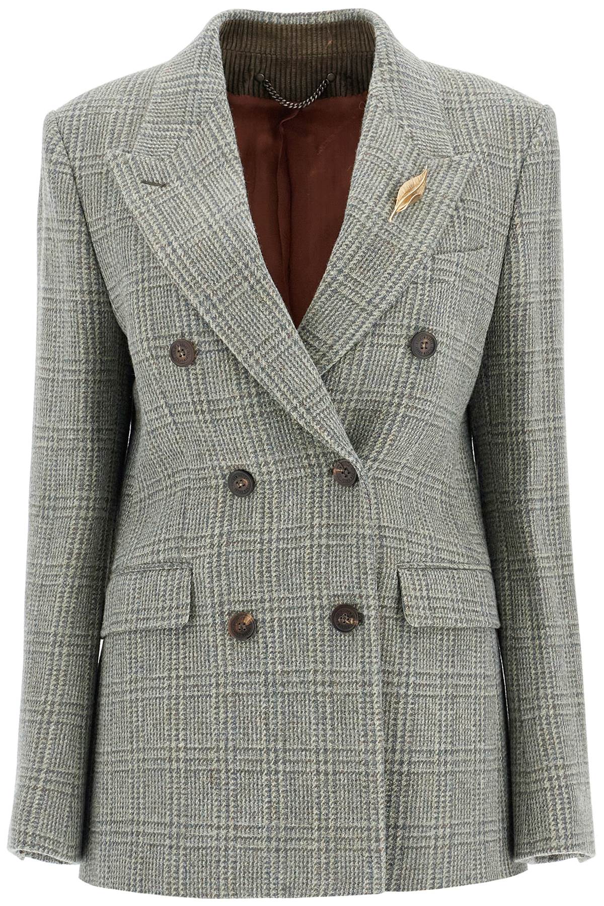 Women's Golden Goose Double-Breasted Blazer - Prince of Wales Check image 0