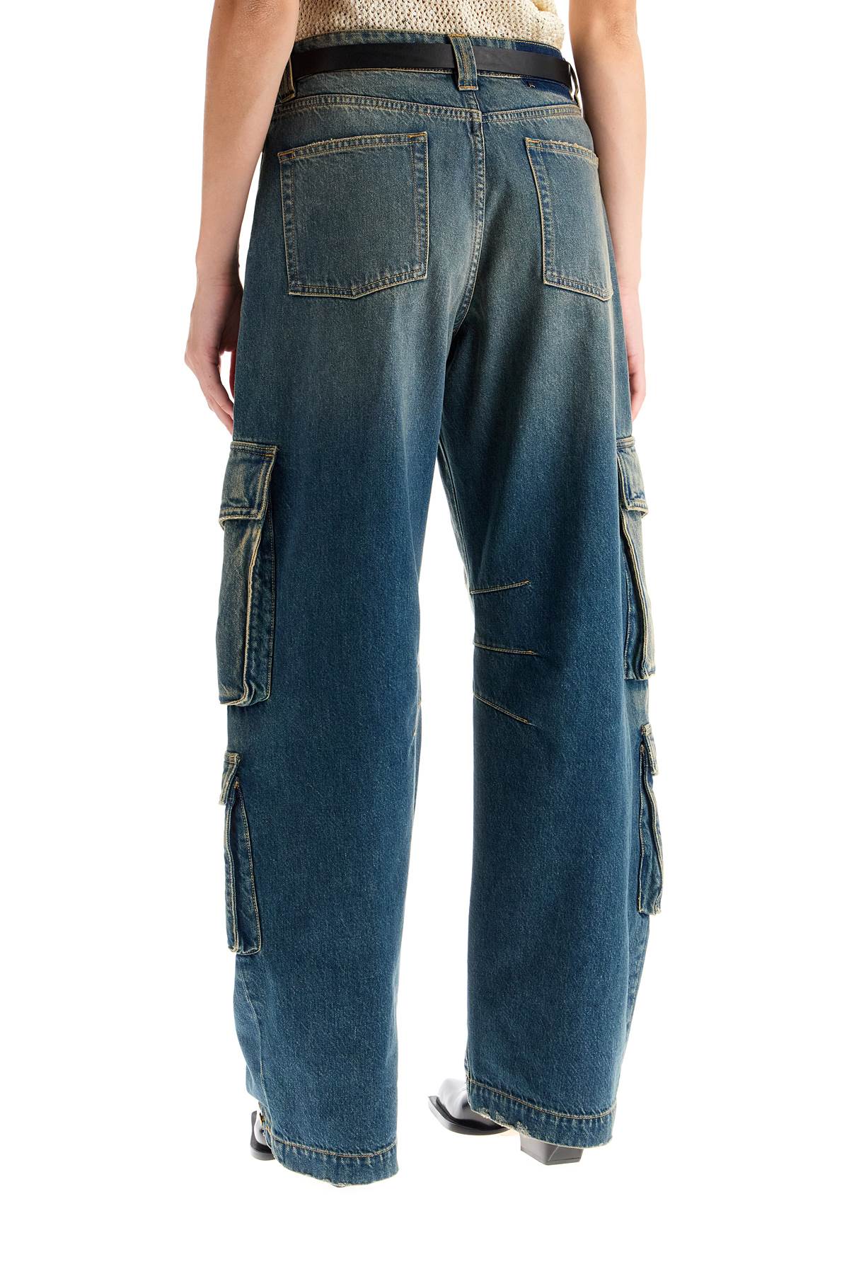 Golden Goose 'irina' wide leg cargo jeans image 2