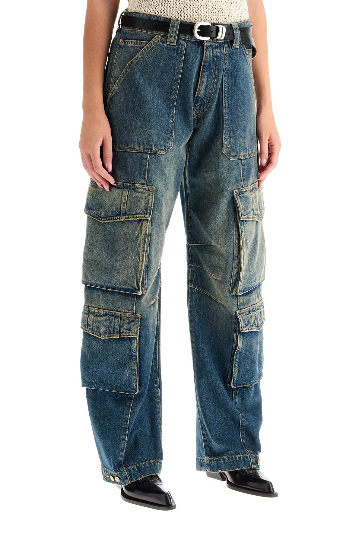 Golden Goose 'irina' wide leg cargo jeans image 1