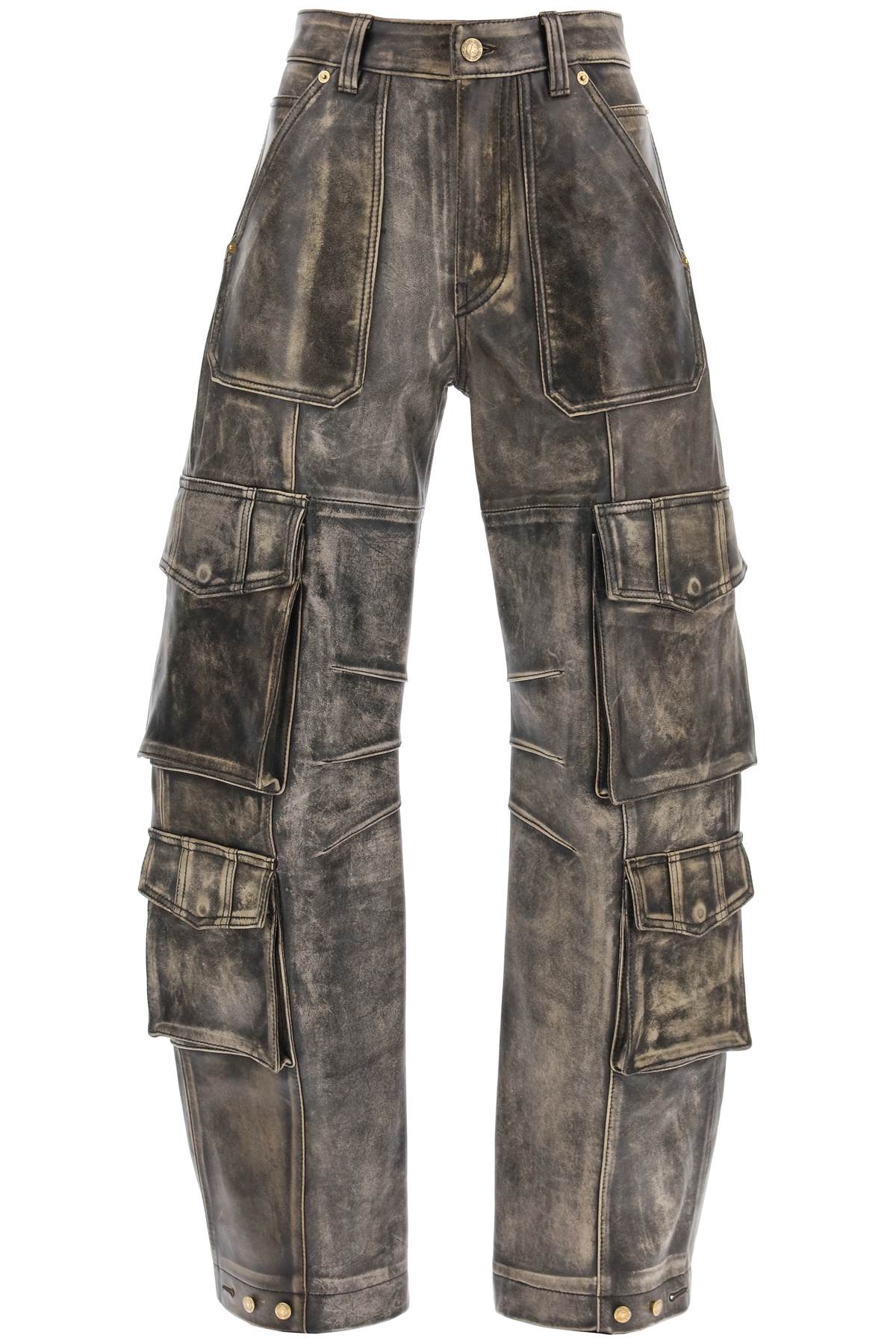 Golden Goose irin cargo pants in vintage-effect nappa leather image 0