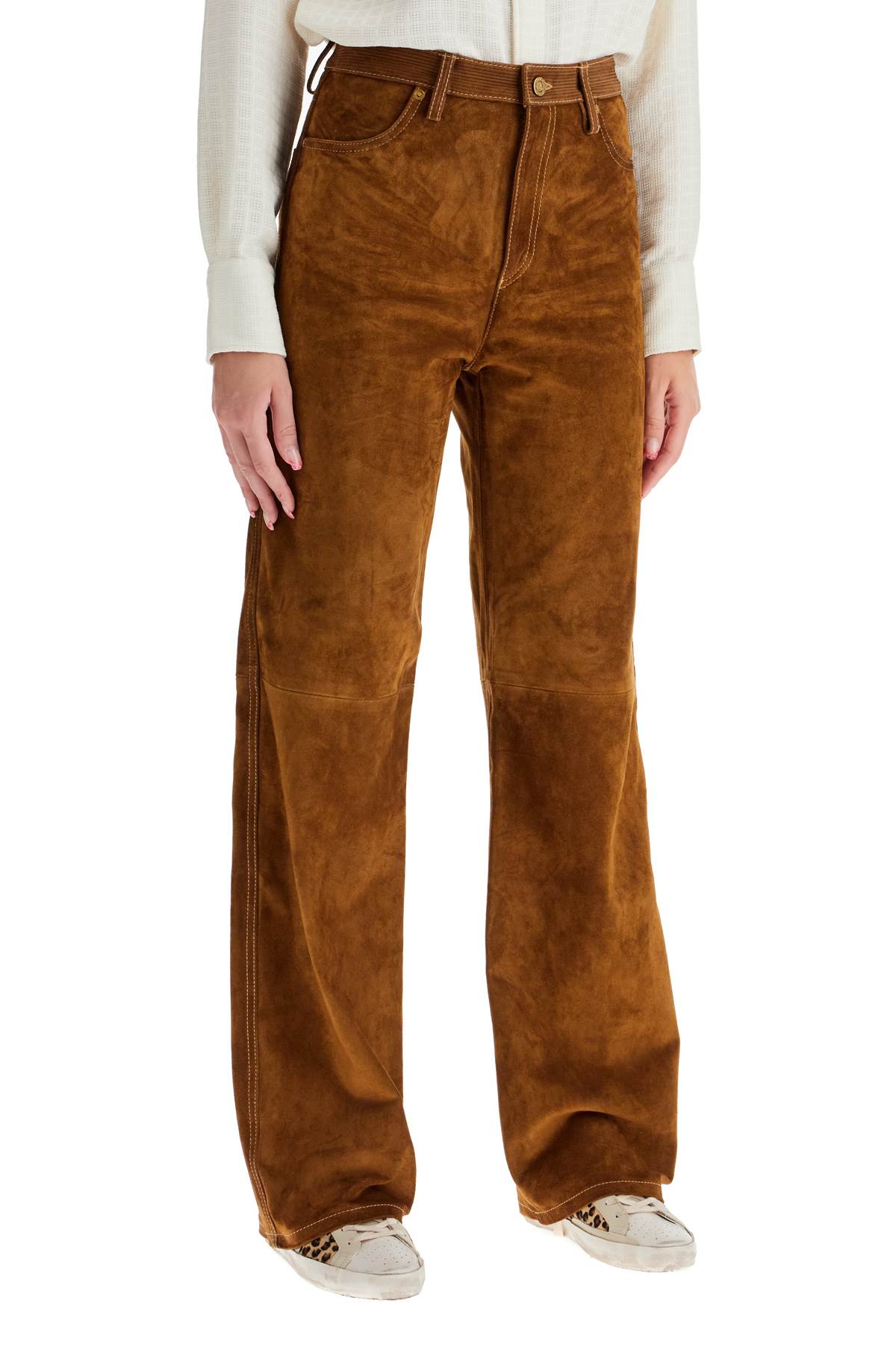 Golden Goose suede leather pants for men image 1