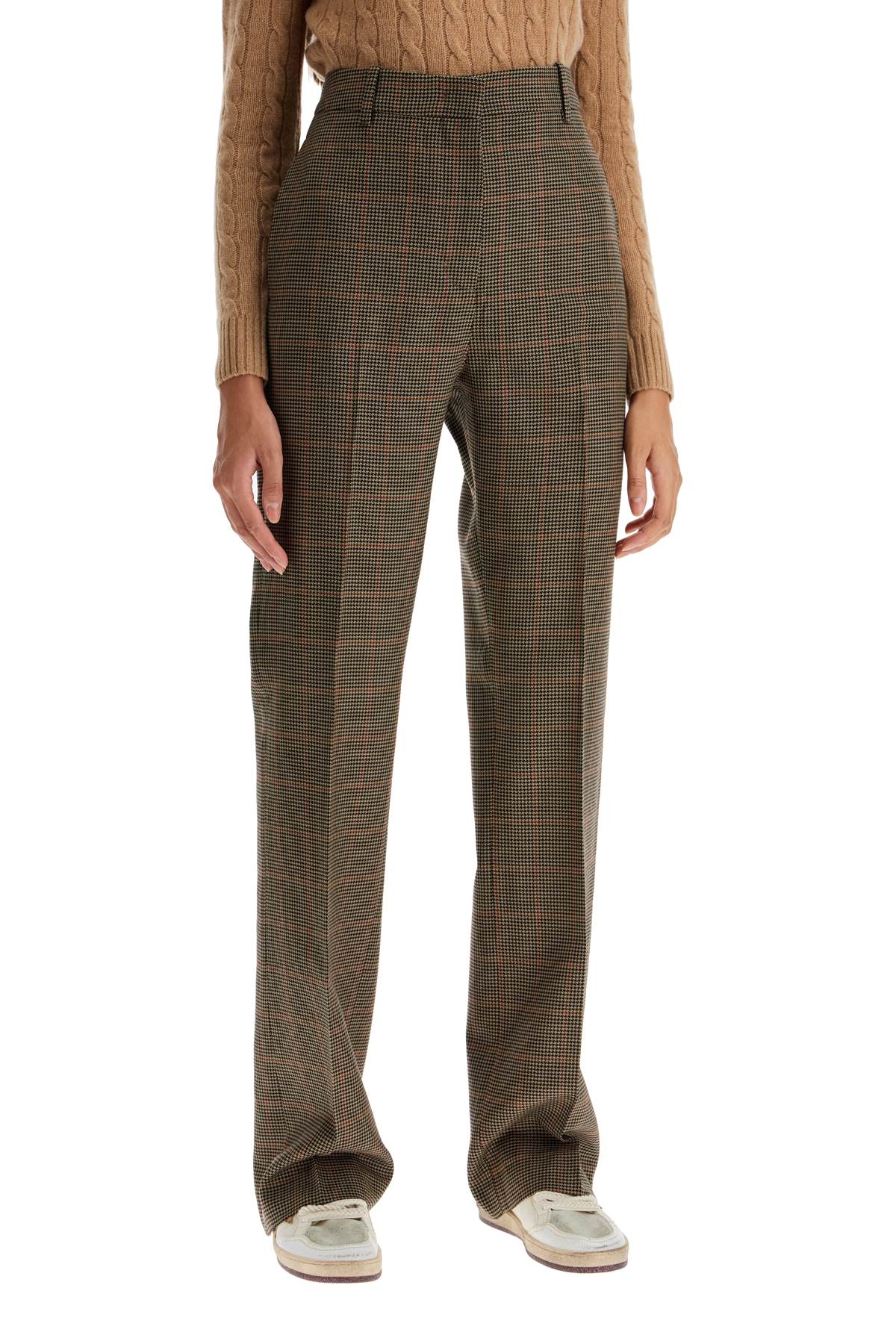 Golden Goose High-Waisted Houndstooth Wool Pants image 1