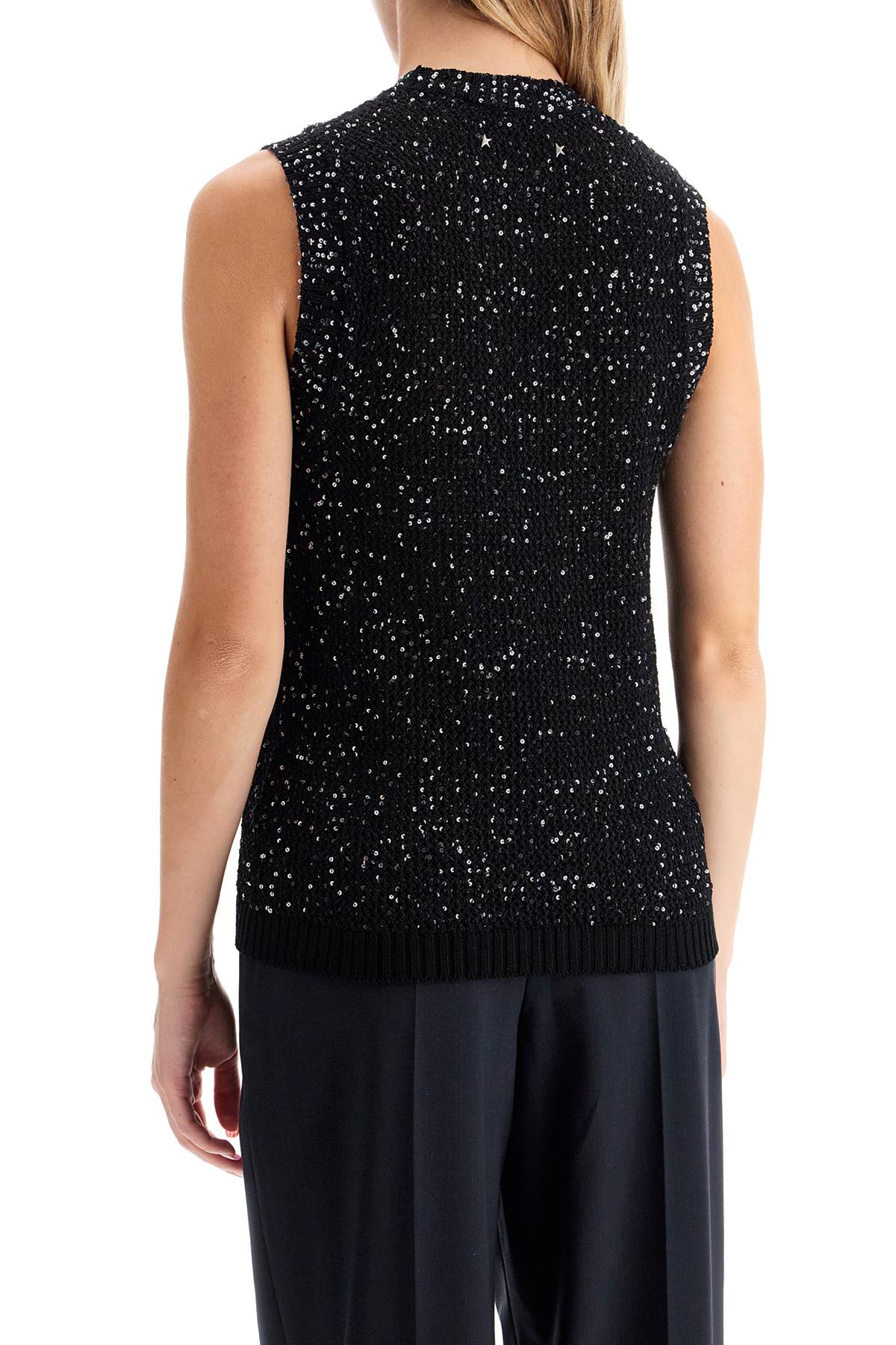 Golden Goose knitted vest with sequins embell image 2