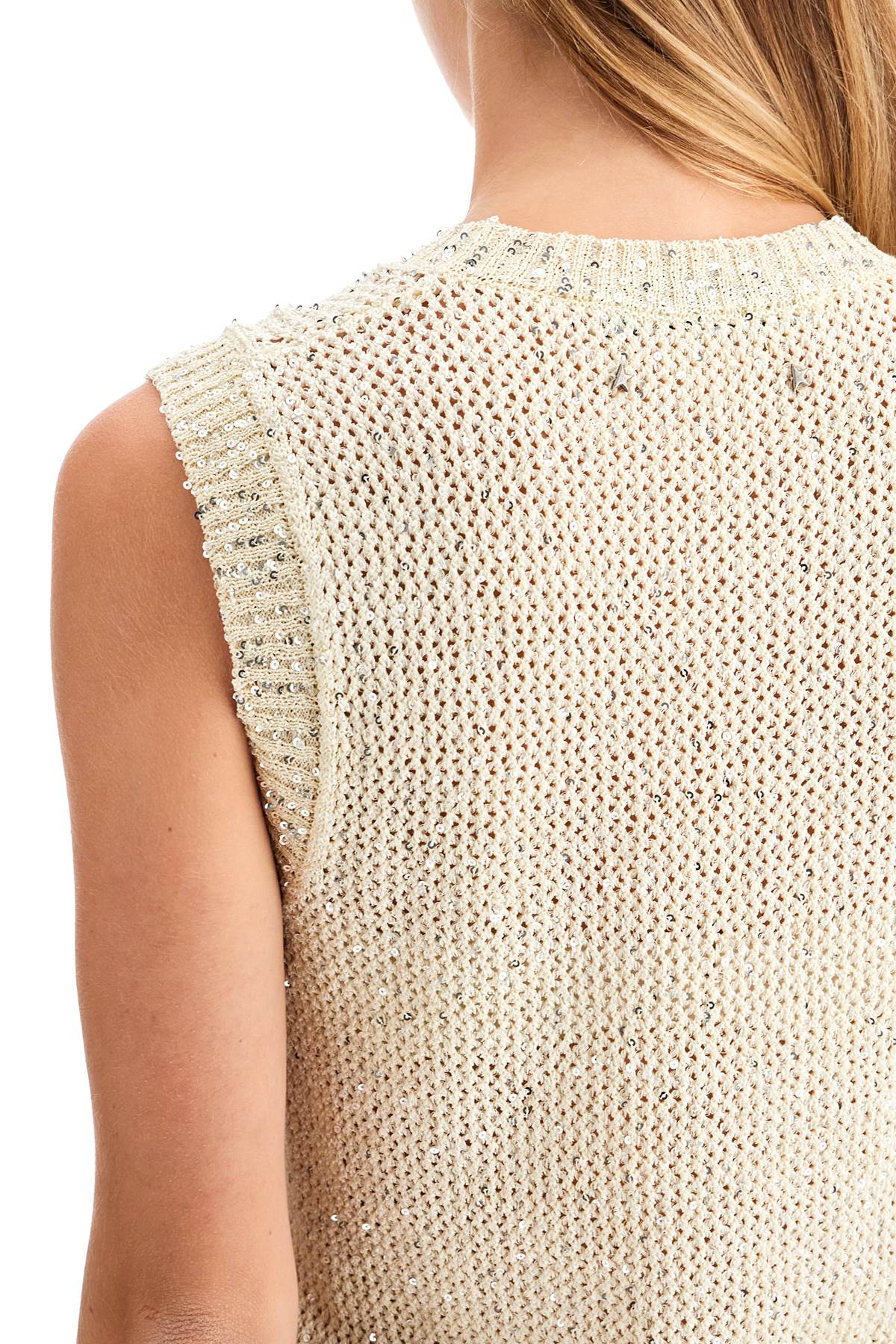 Golden Goose knitted vest with sequins embell image 3