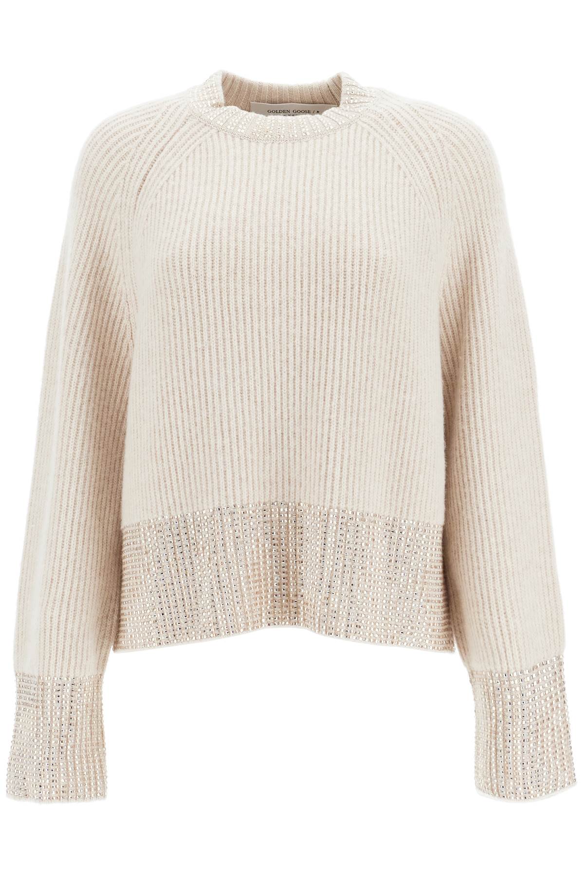 Golden Goose boxy sweater with crystals image 0