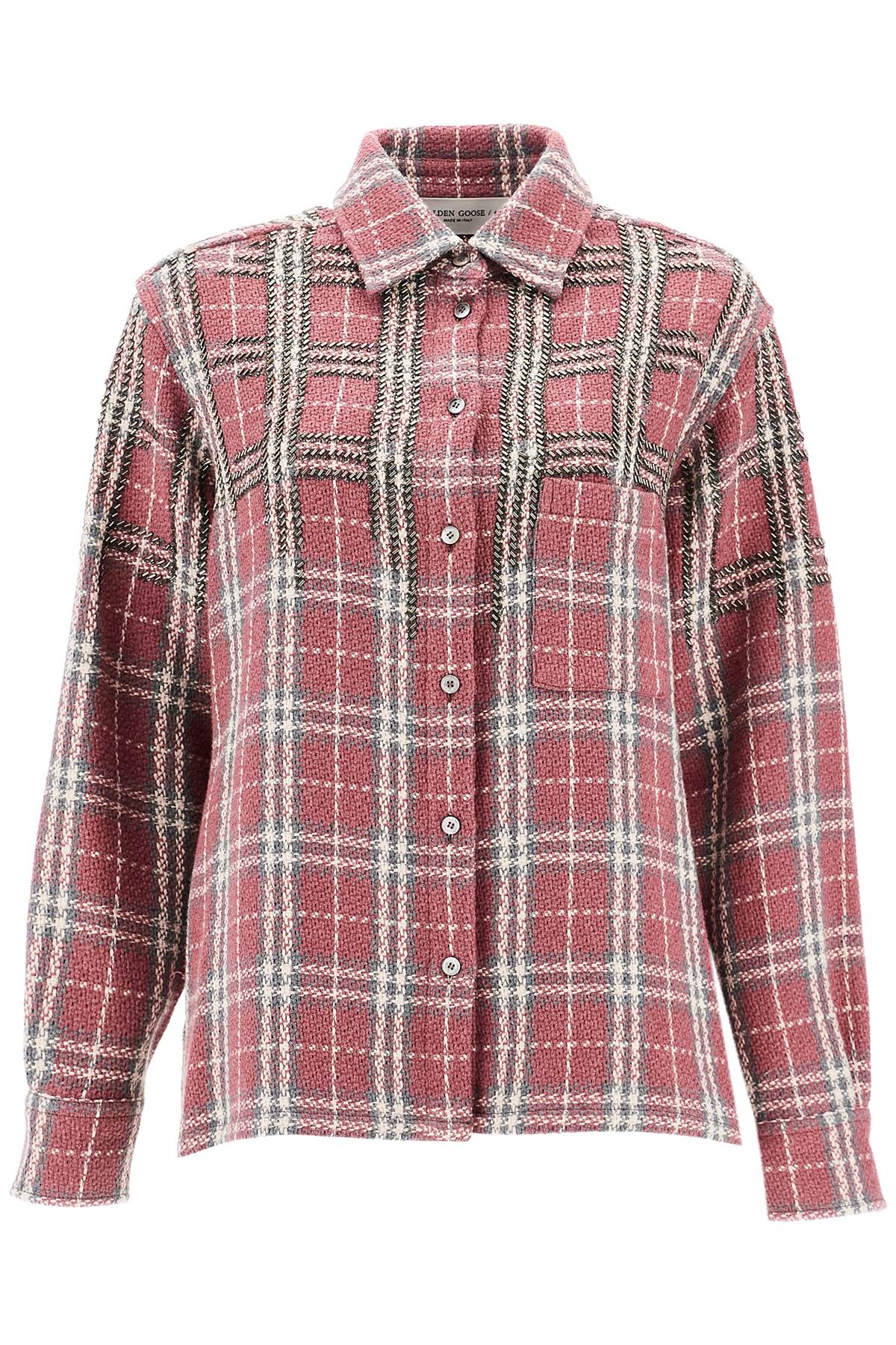 Golden Goose tweed overshirt with applique image 0