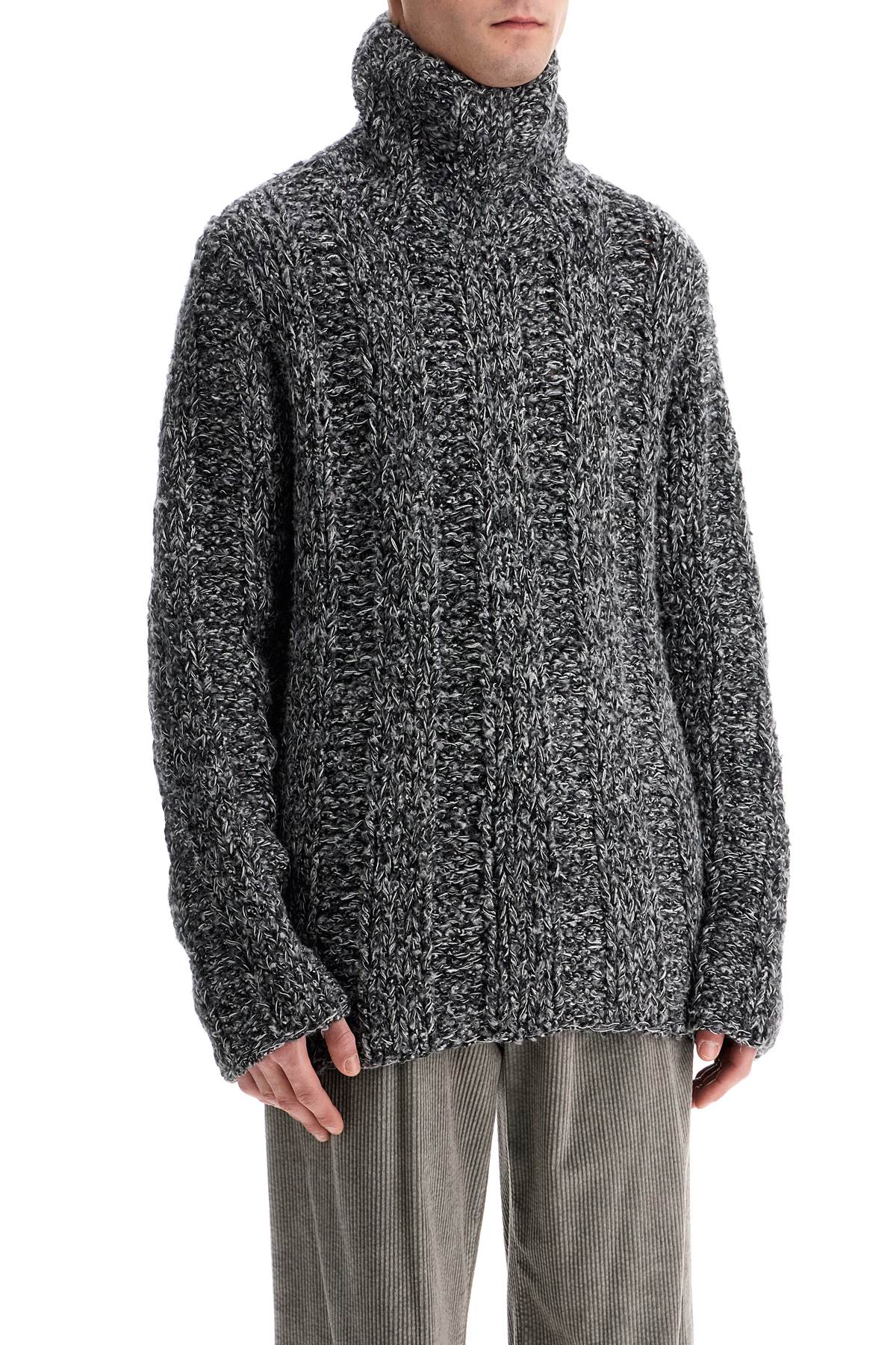 Dolce & Gabbana Melange Wool-Cotton Turtleneck Sweater image 1