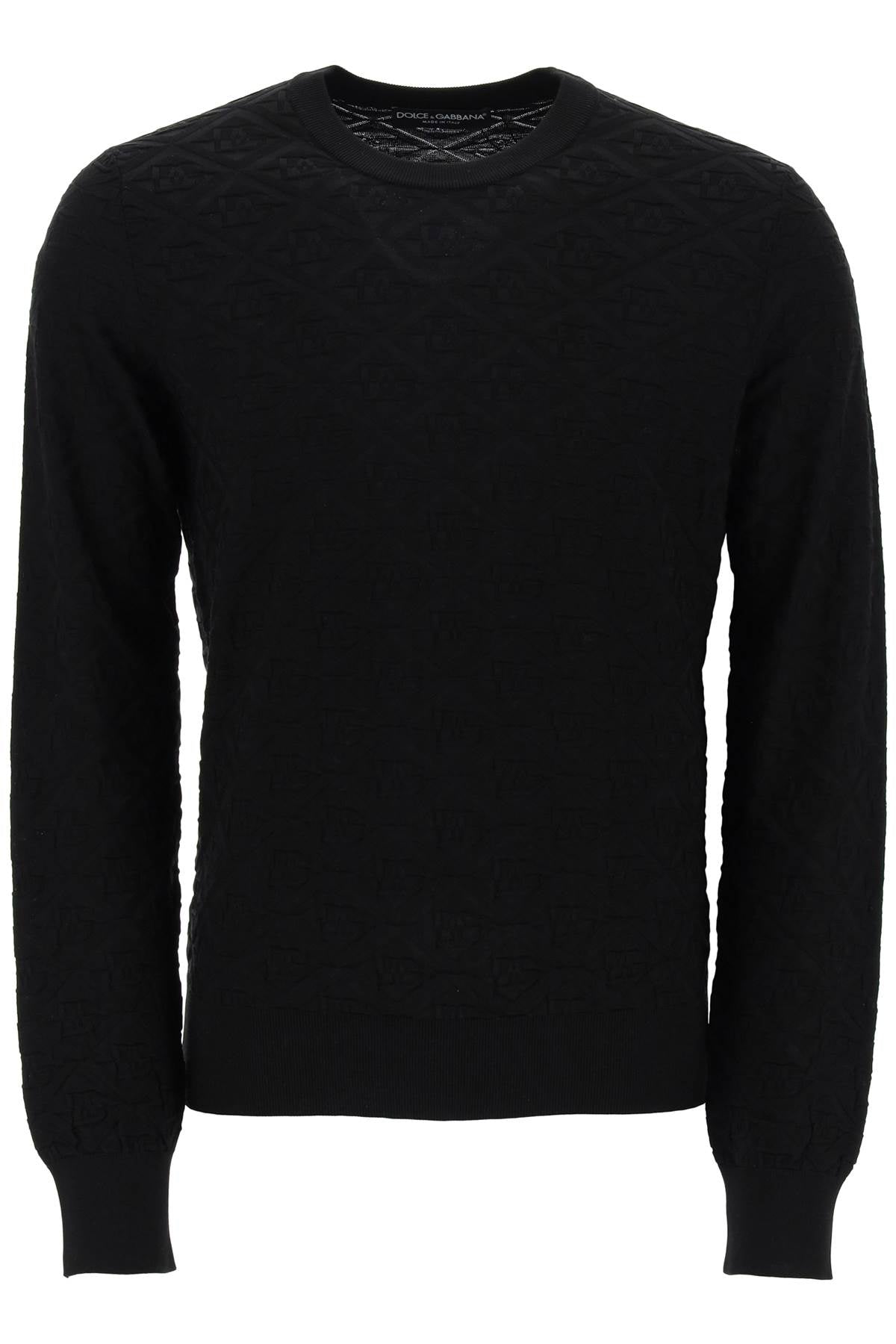 Dolce & Gabbana dg jacquard silk sweater image 0