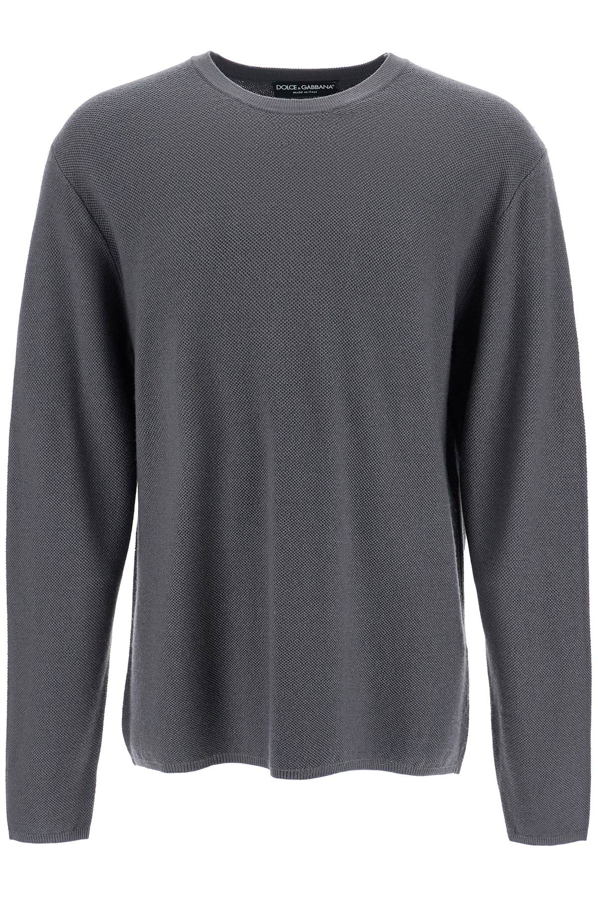 Dolce & Gabbana Oversized Virgin Wool Crewneck Sweater image 0