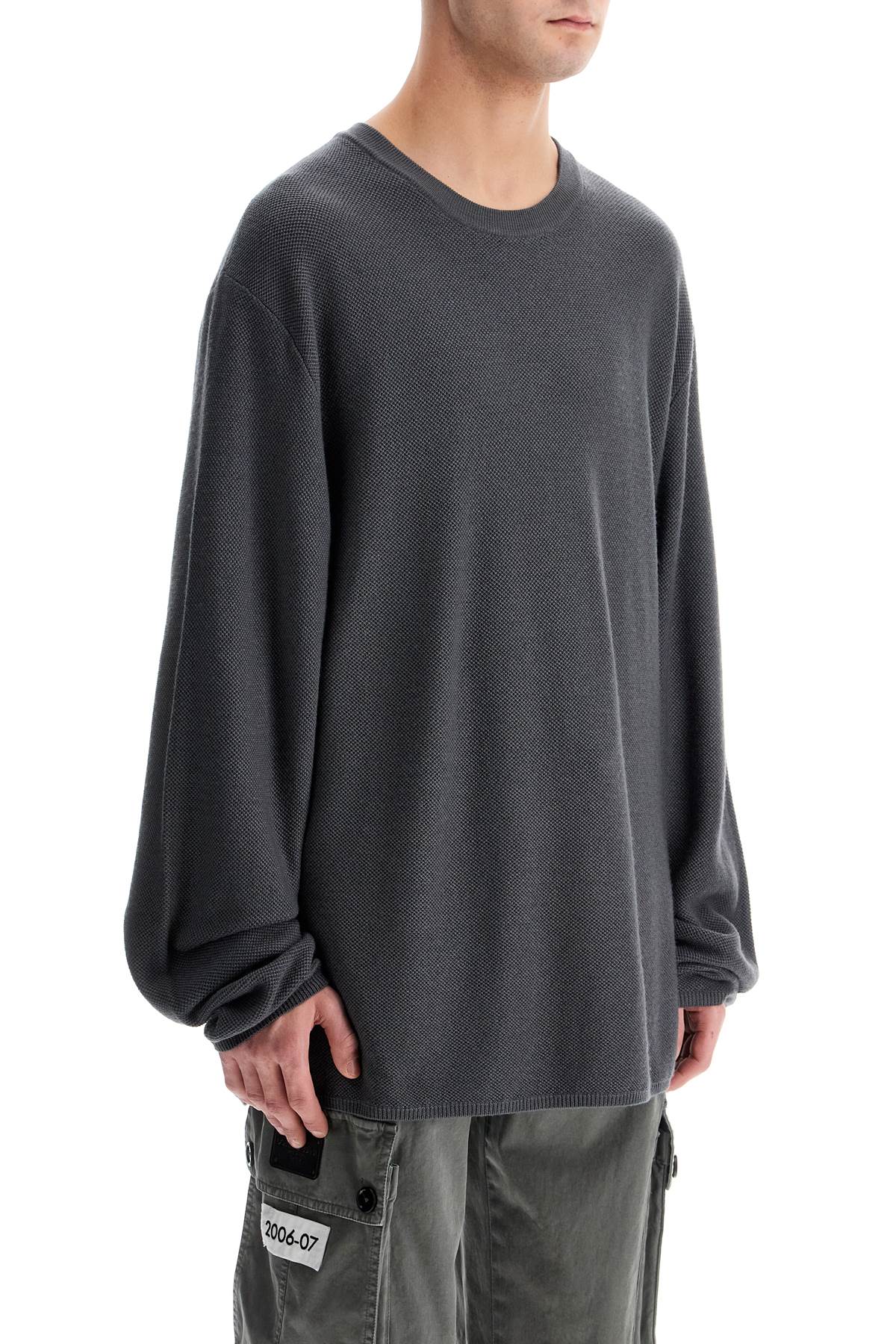 Dolce & Gabbana Oversized Virgin Wool Crewneck Sweater image 1