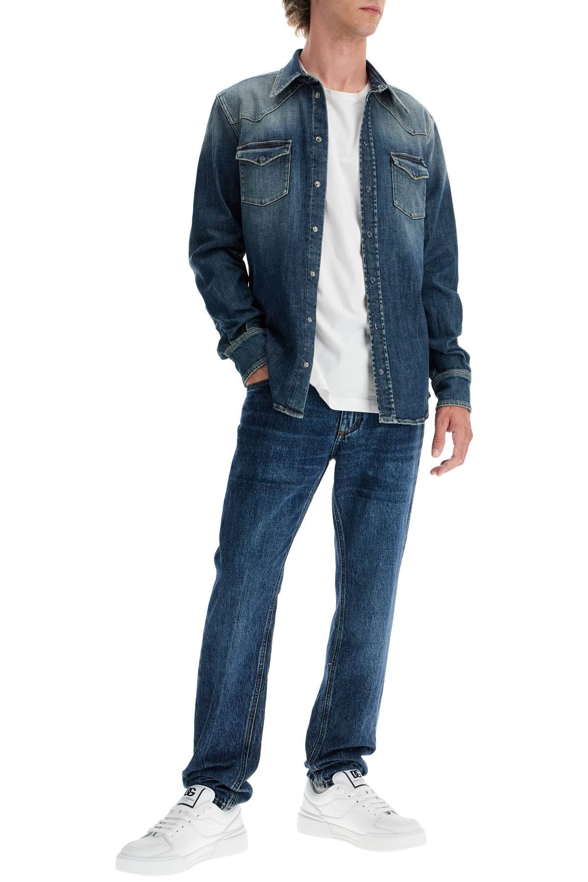 Dolce & Gabbana regular jeans with contrasting pocket image 1