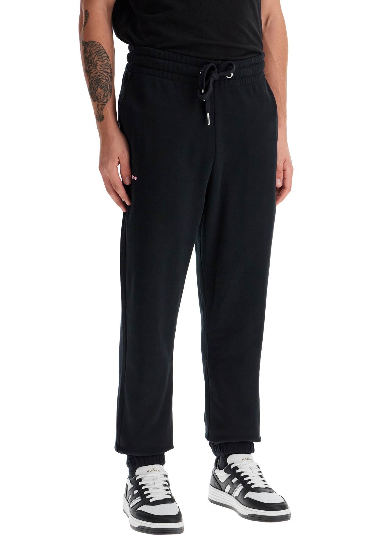 EDEN PARK Men's Cotton Jogger Pants with Logo Patch image 1