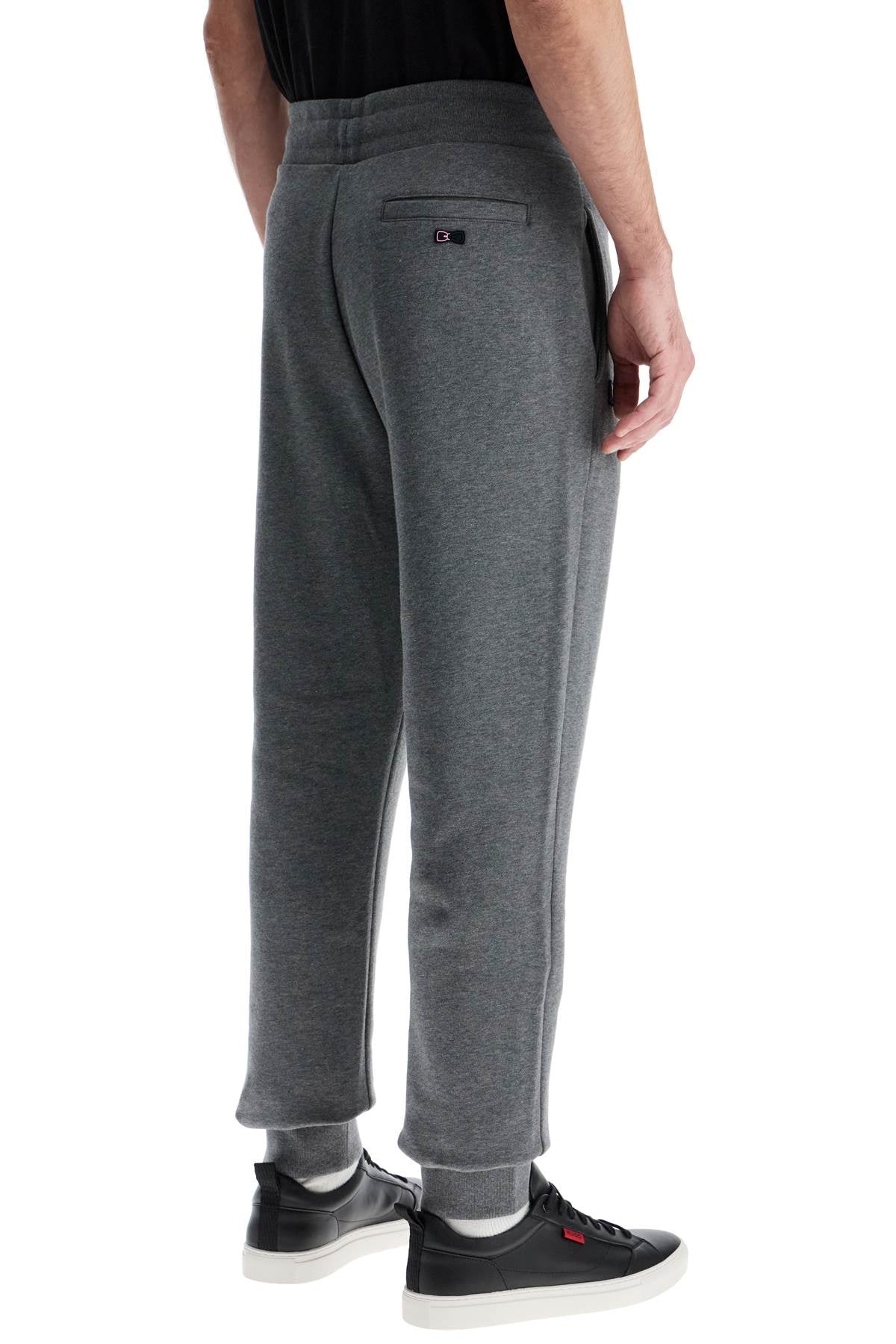 EDEN PARK slim fit high-waisted gray cotton jogging pants image 2