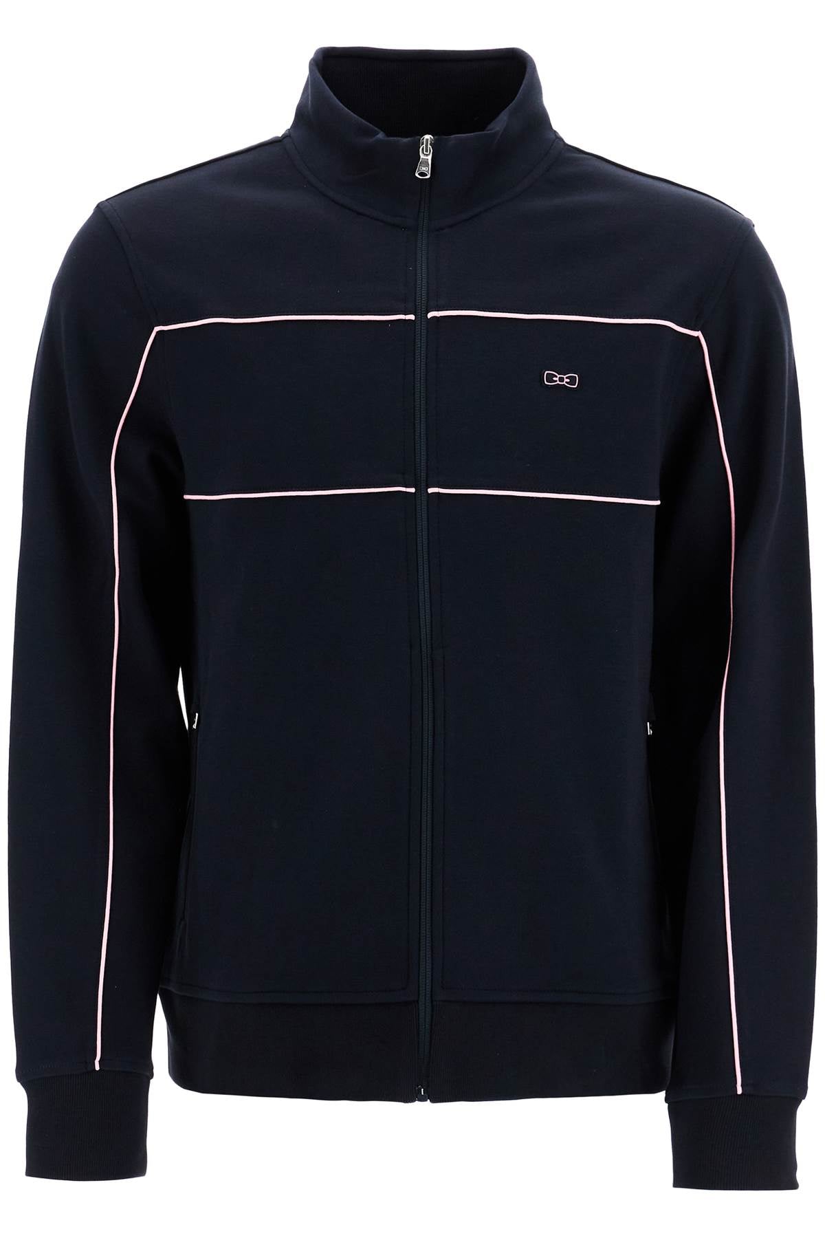 EDEN PARK Men's Cotton Track Sweatshirt with Contrast Piping image 0