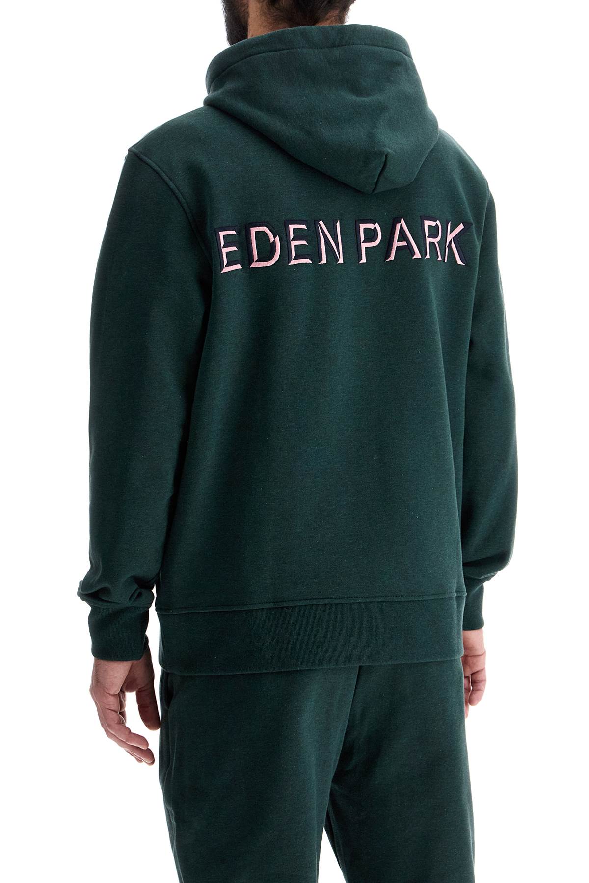 EDEN PARK dark green loose fit zip hoodie image 2