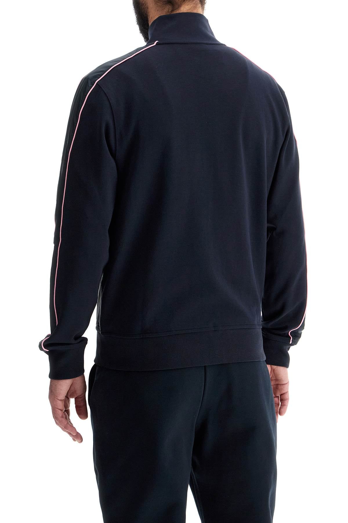 EDEN PARK dark blue high collar zip sweatshirt image 2