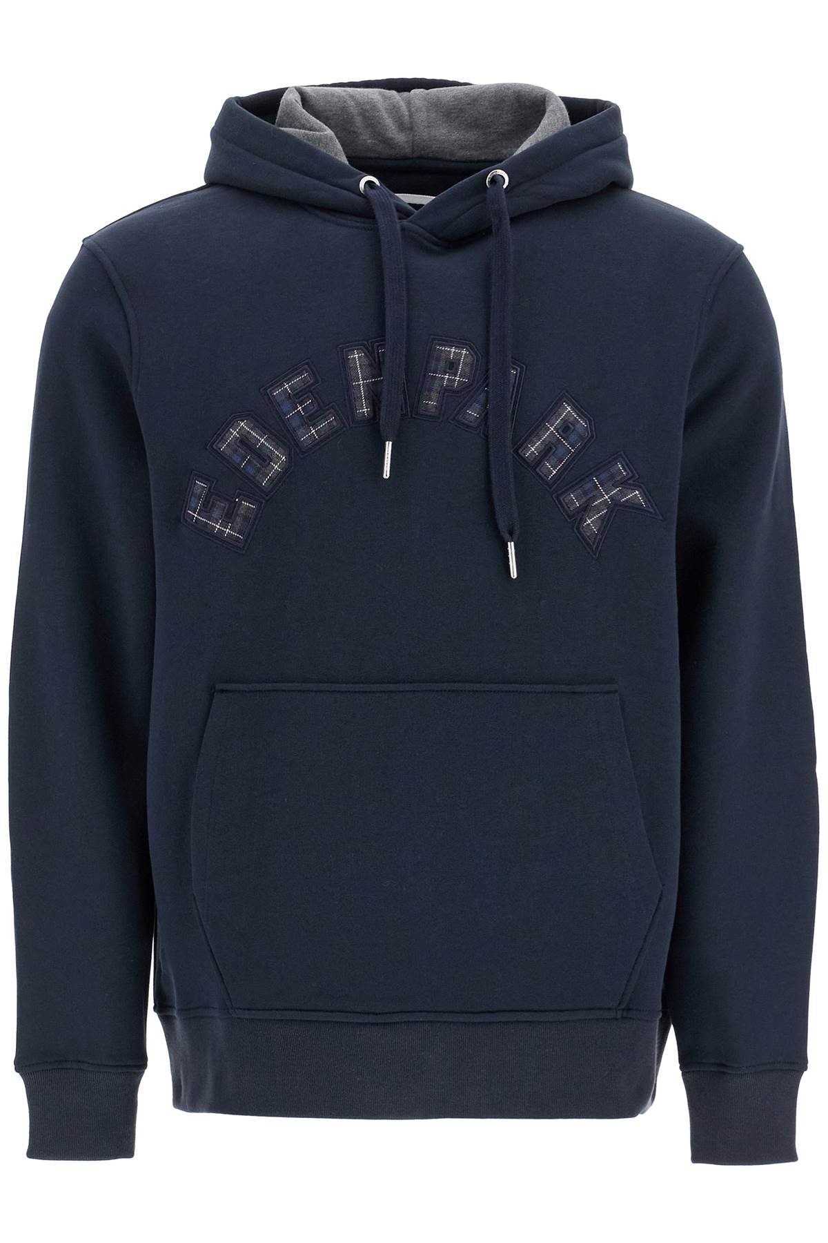 Eden Park Hooded Sweatshirt with Tartan Logo Patch image 0