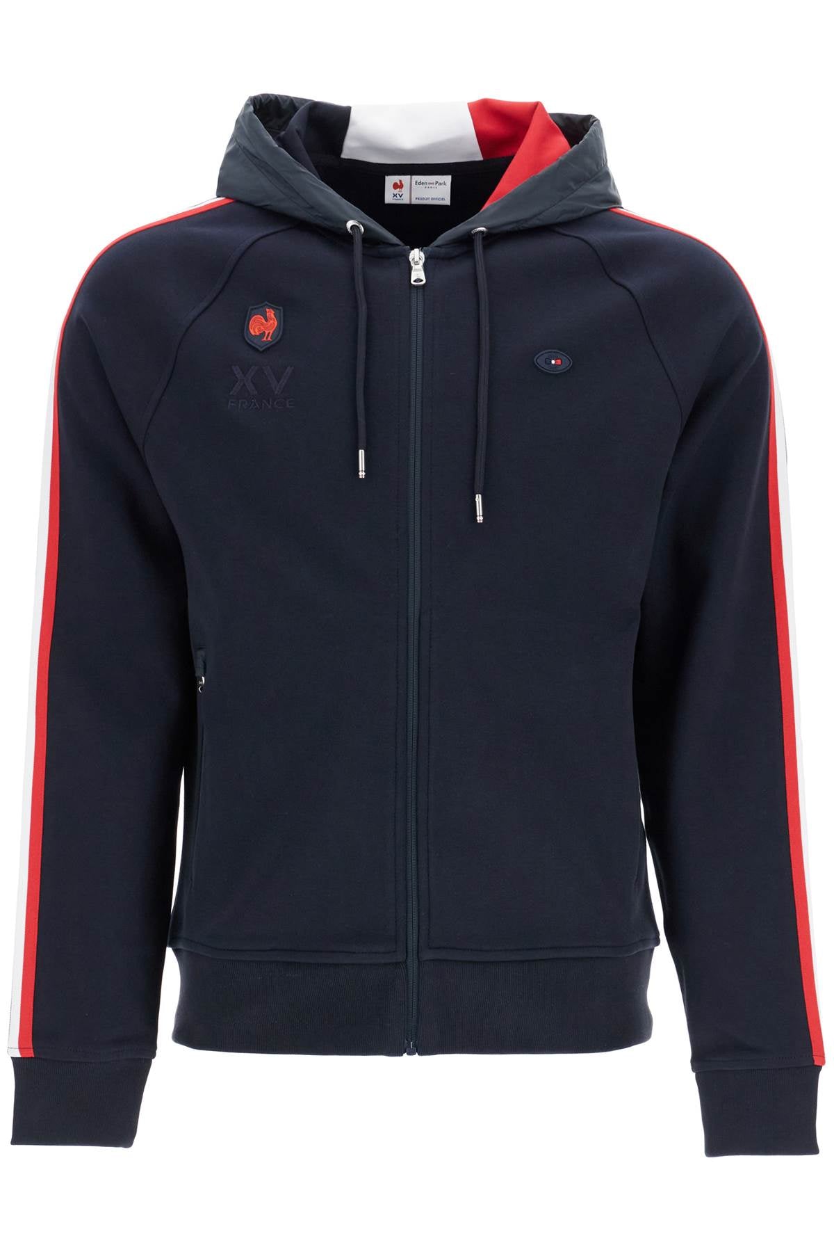 EDEN PARK navy blue zip hoodie cotton polyester image 0