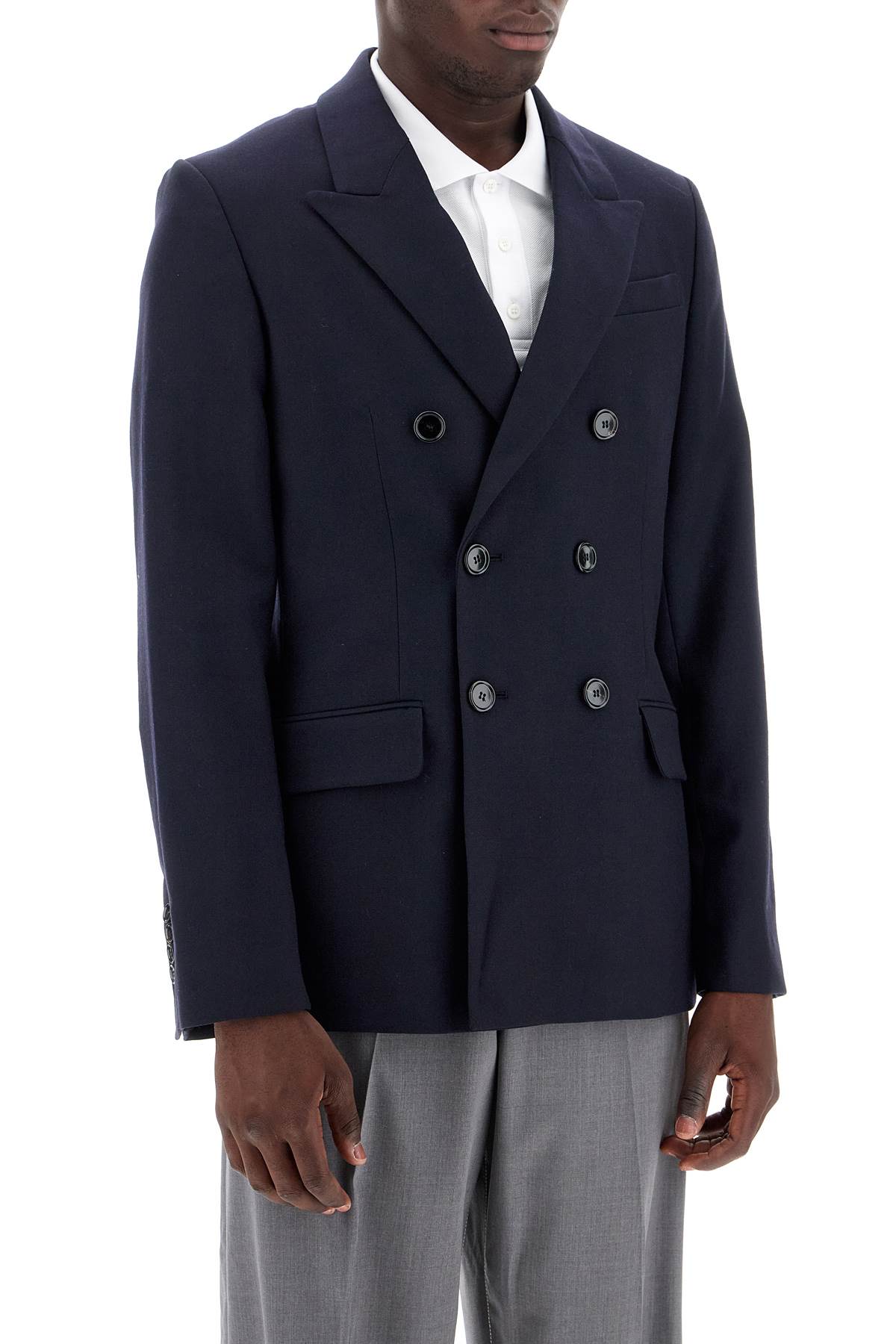 AMI ALEXANDRE MATIUSSI double-breasted wool jacket image 1