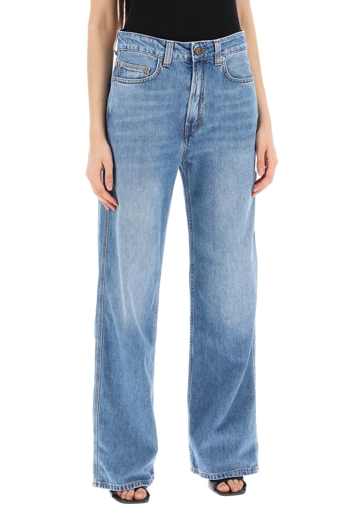 Haikure Winona Wide Leg Denim Jeans - Medium Wash image 1