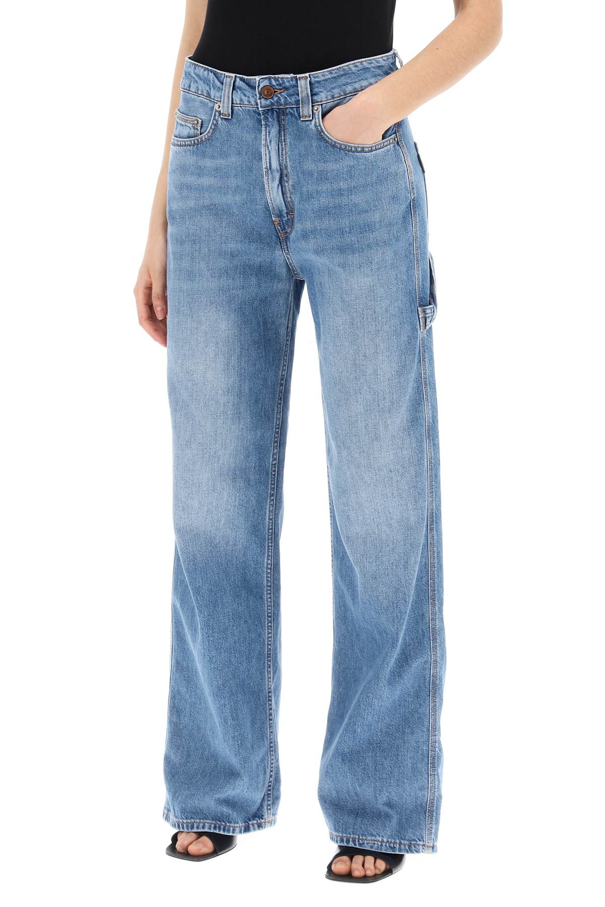 Haikure Winona Wide Leg Denim Jeans - Medium Wash image 3