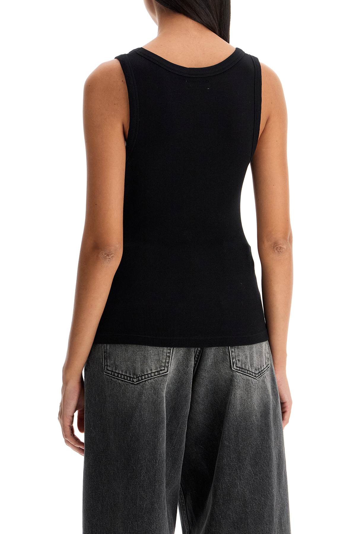 Haikure ribbed sleeveless top with image 2