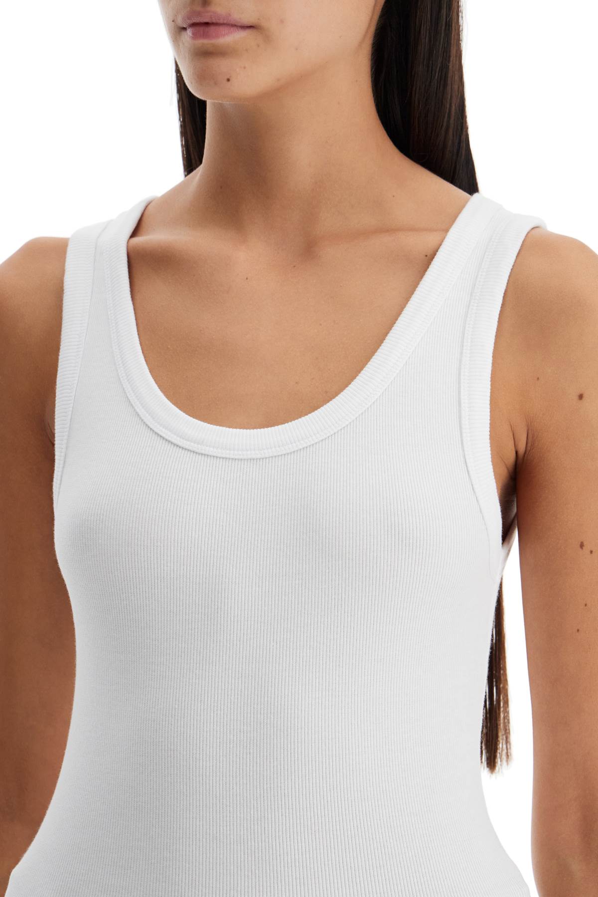 Haikure ribbed sleeveless top with image 3