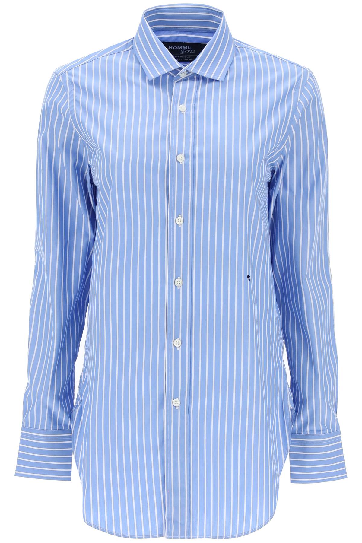 HOMME GIRLS striped poplin shirt image 0