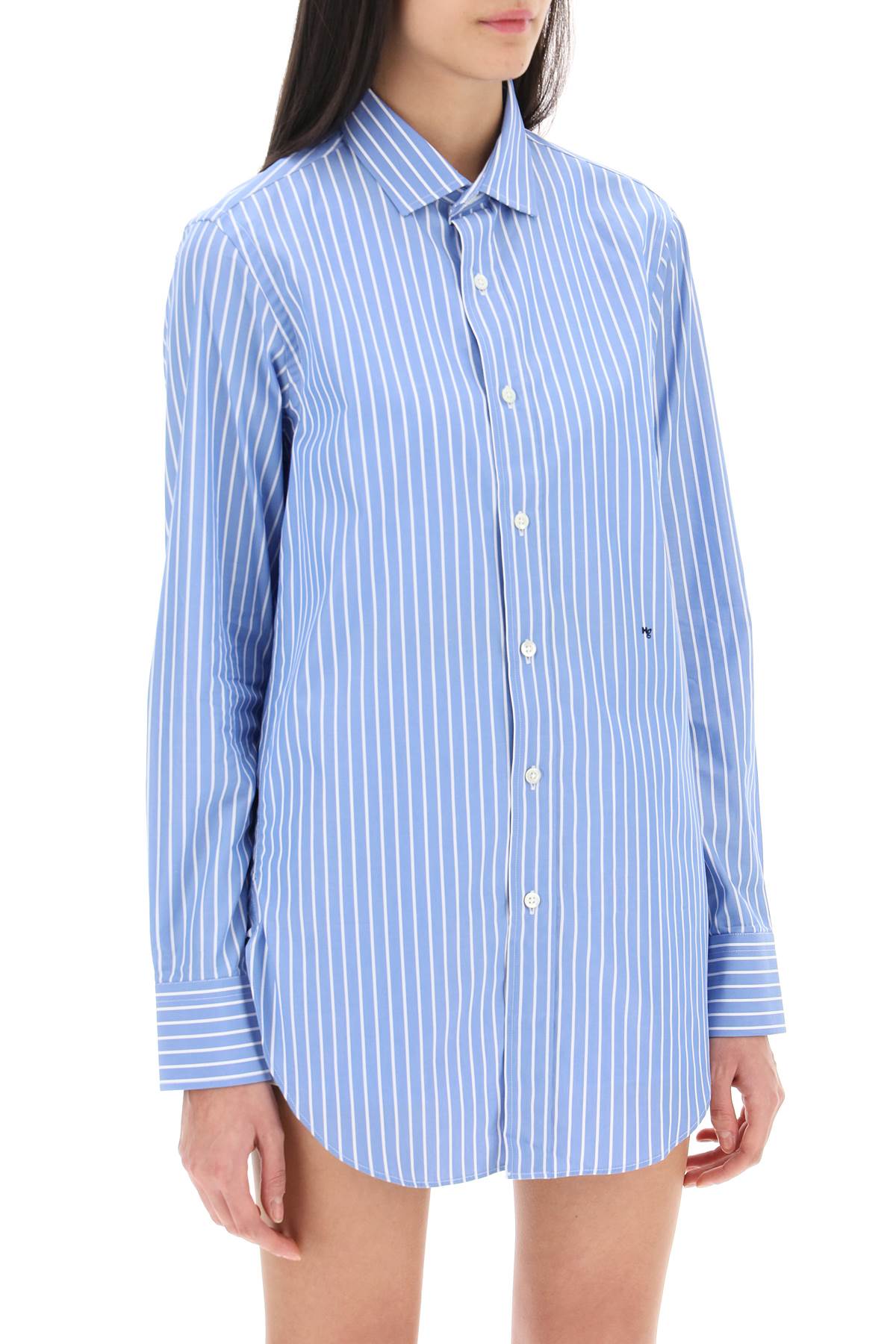 HOMME GIRLS striped poplin shirt image 1