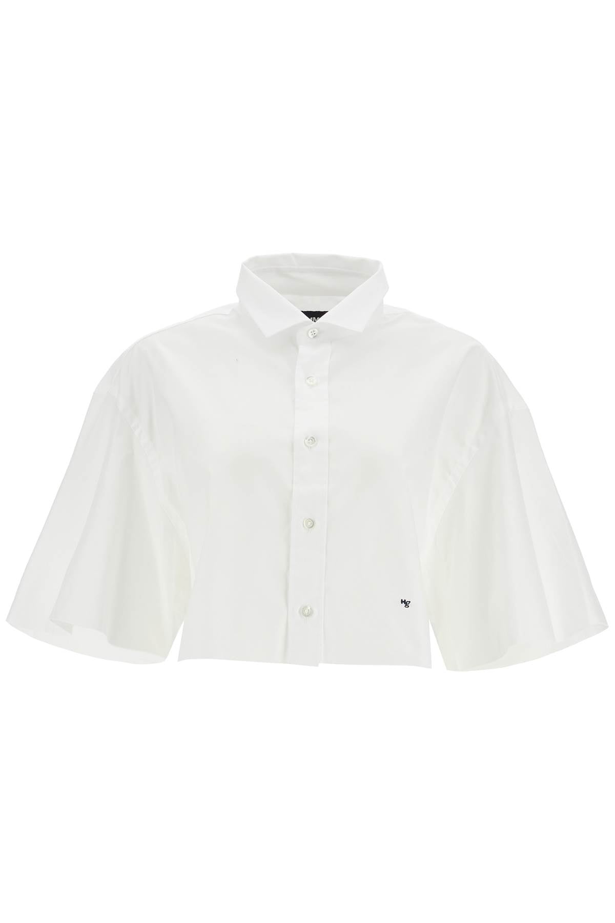 Homme Girls white oversized cotton shirt image 0