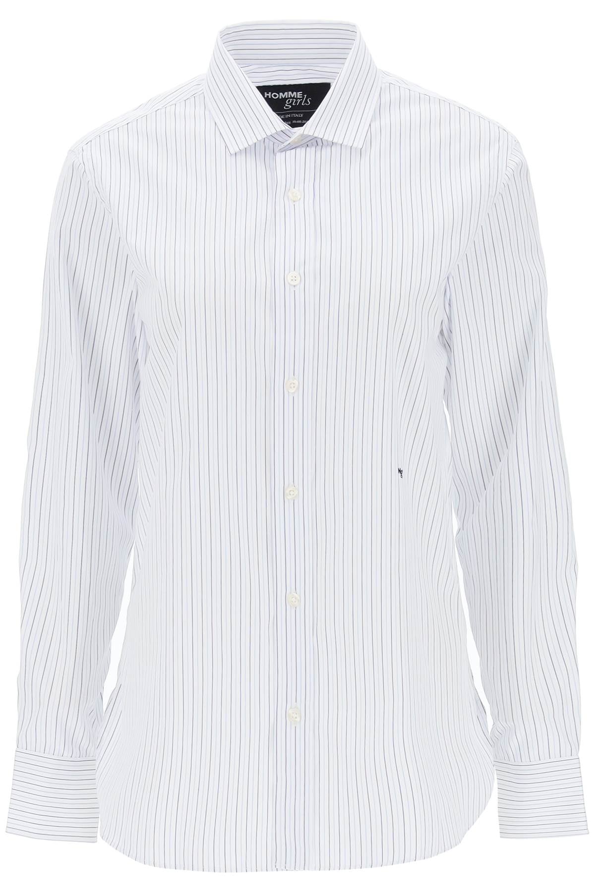 HOMME GIRLS striped poplin shirt image 0