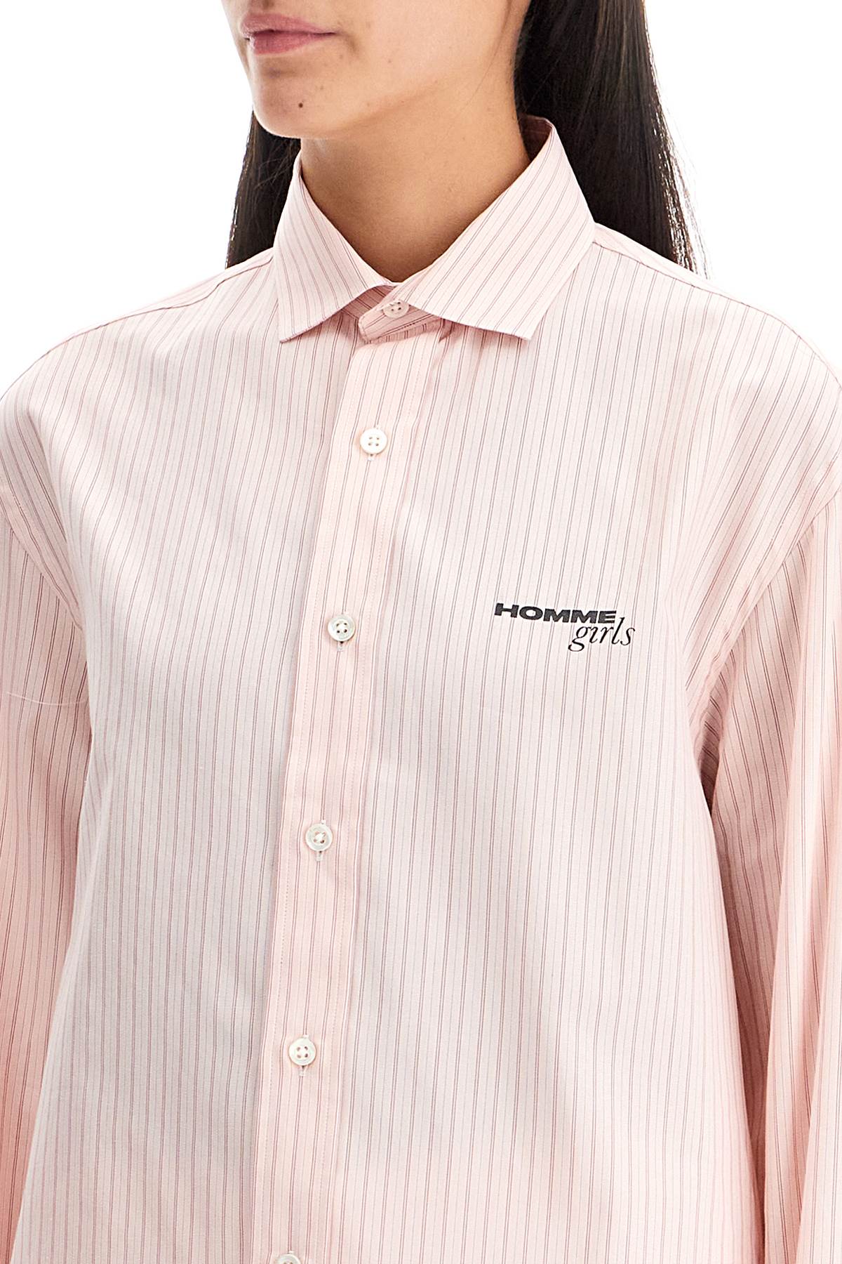 Homme Girls striped oxford shirt for men image 3